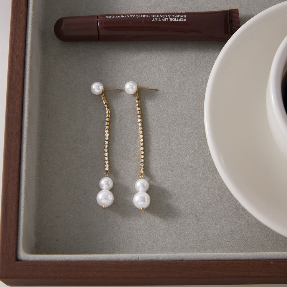 Pearl Tassel Earrings