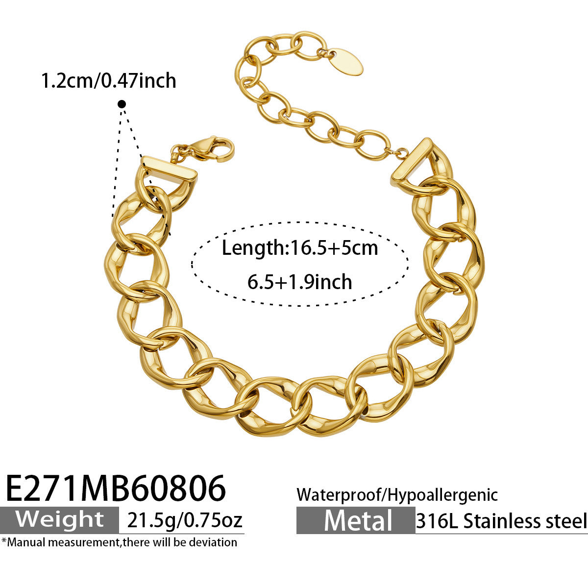 Double Layer Bear Charm Bracelet Stainless Steel Fashion Women Hand Jewelry For Daily Dating Banquet Party Occasions