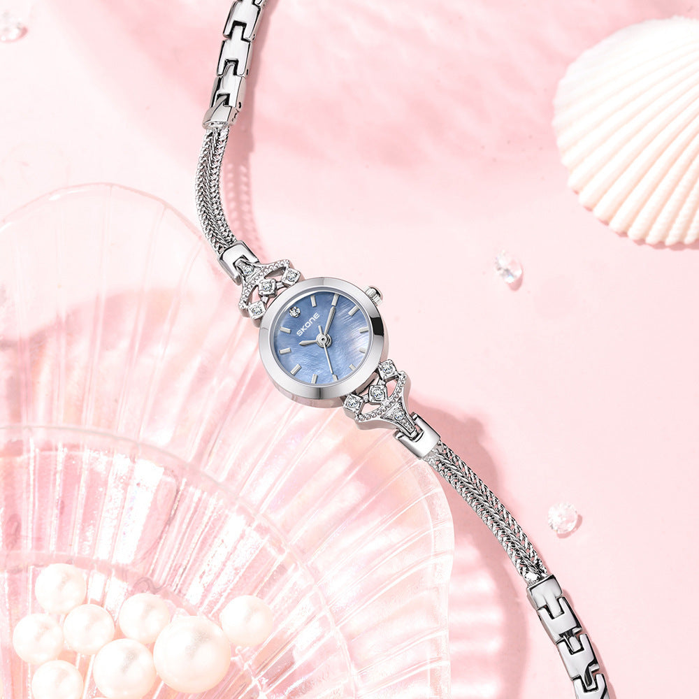 Premium Small And Exquisite Waterproof Quartz Watch For Women