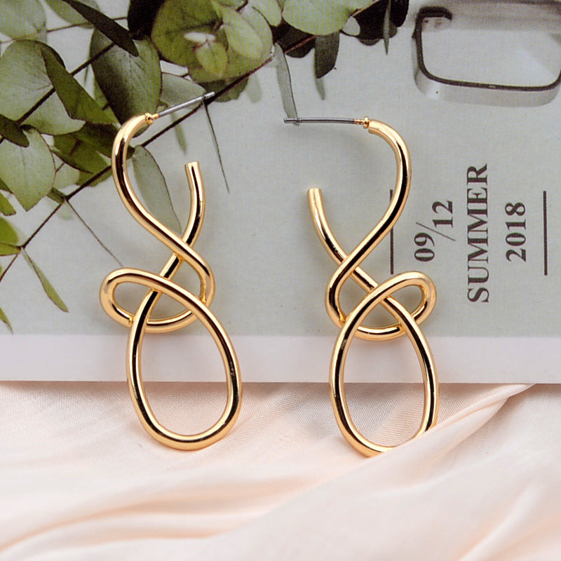 European And American Special-interest Design Ear Studs