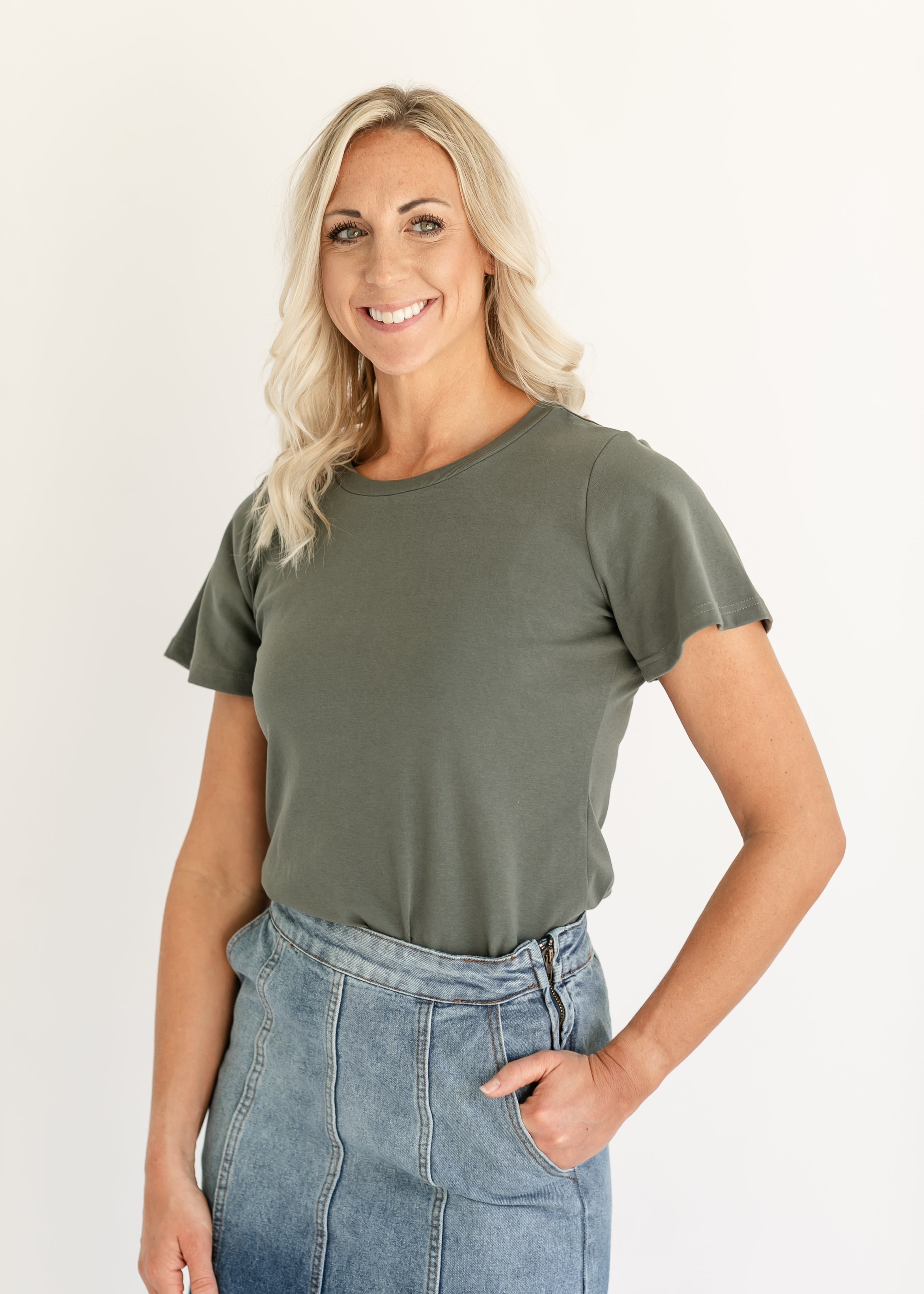 Essential Flutter Sleeve Top