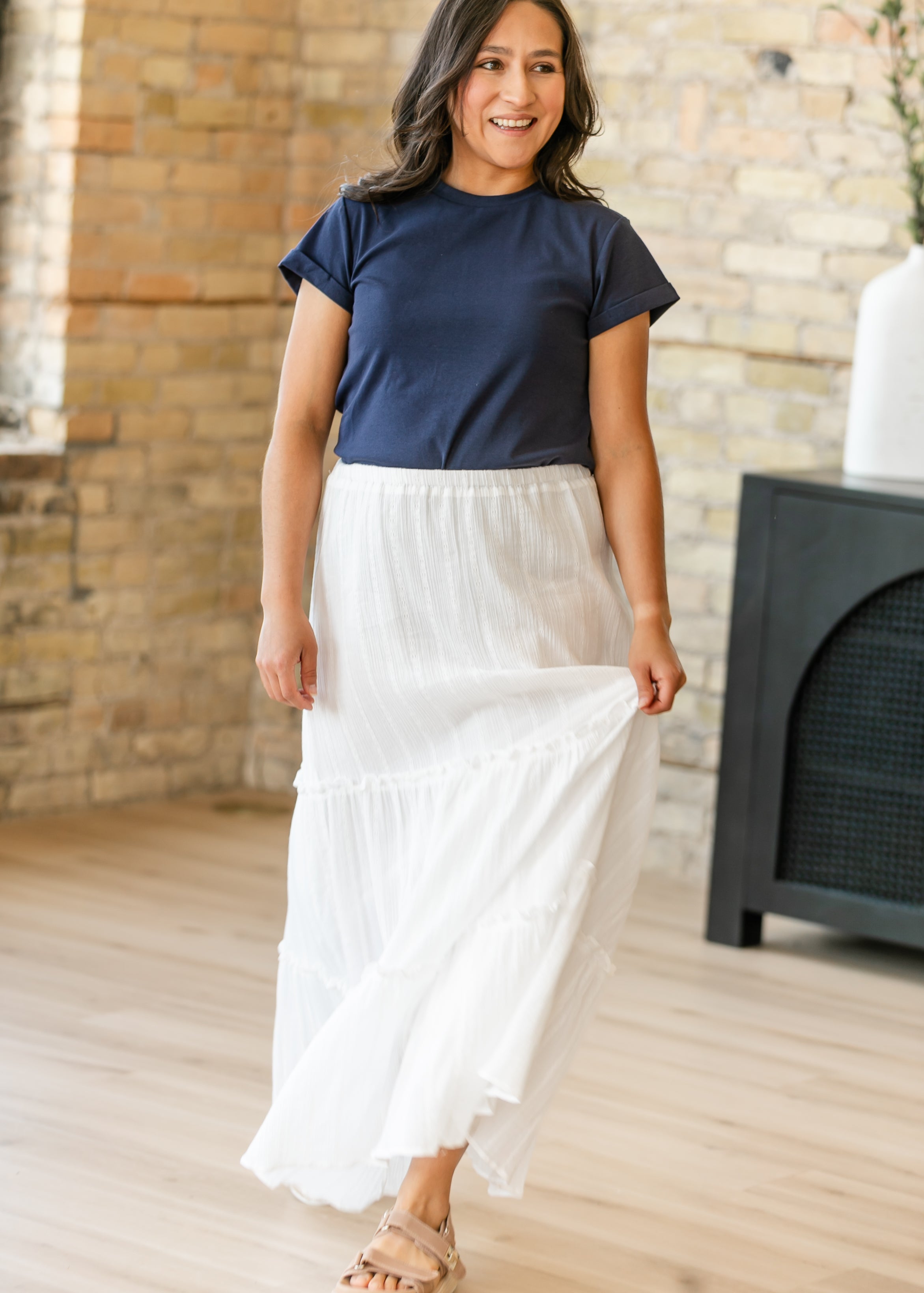 Essential Navy Short Sleeve Basic T-shirt