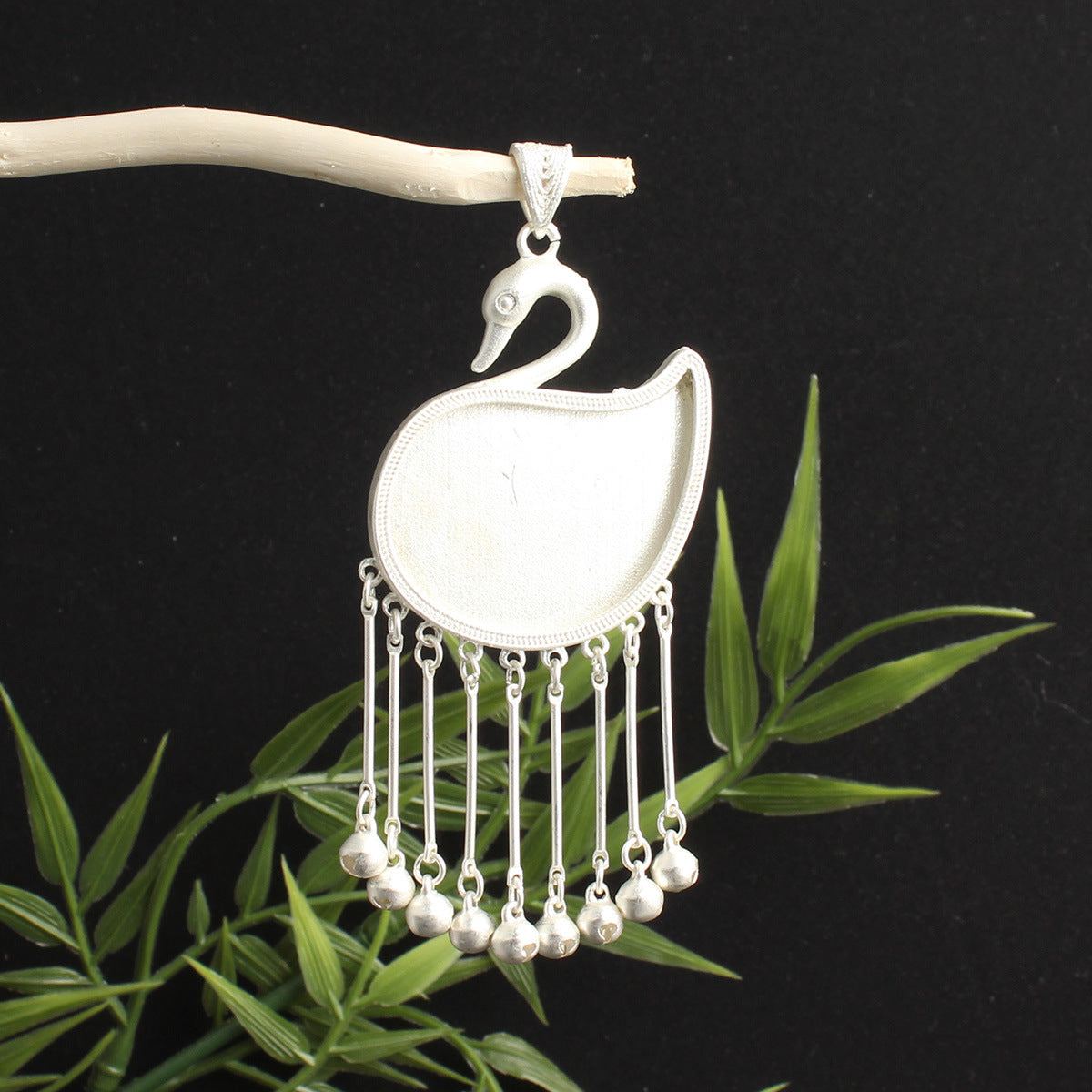 Butterfly Pendant Inlaid With A Bell