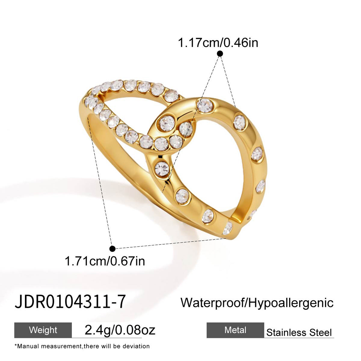Interlocking Zircon Ring Collection