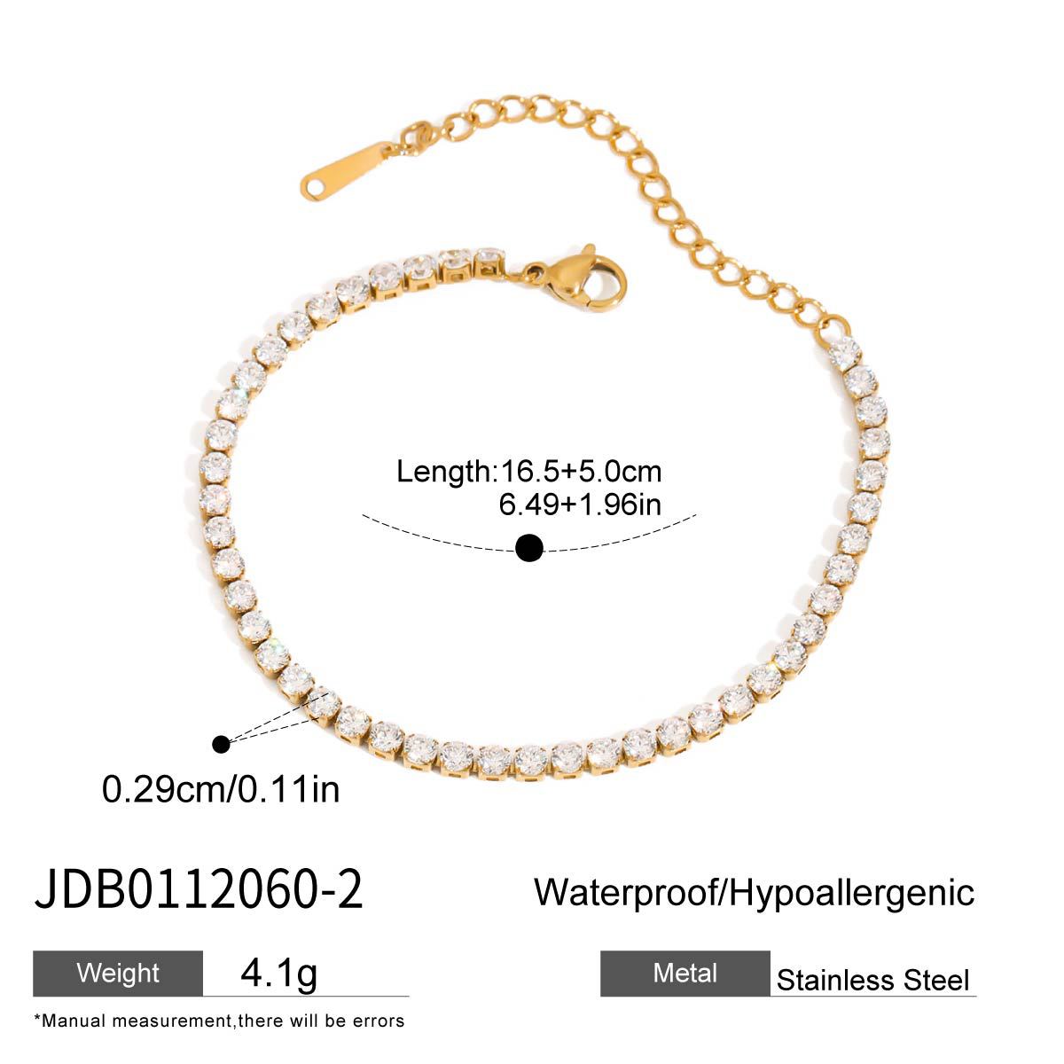 Zircon Chain Bracelet Collection