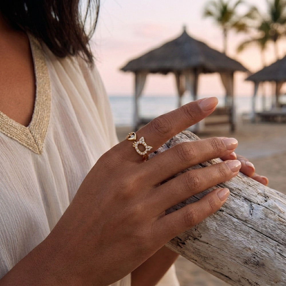 Pet Love Zircon Ring Collection