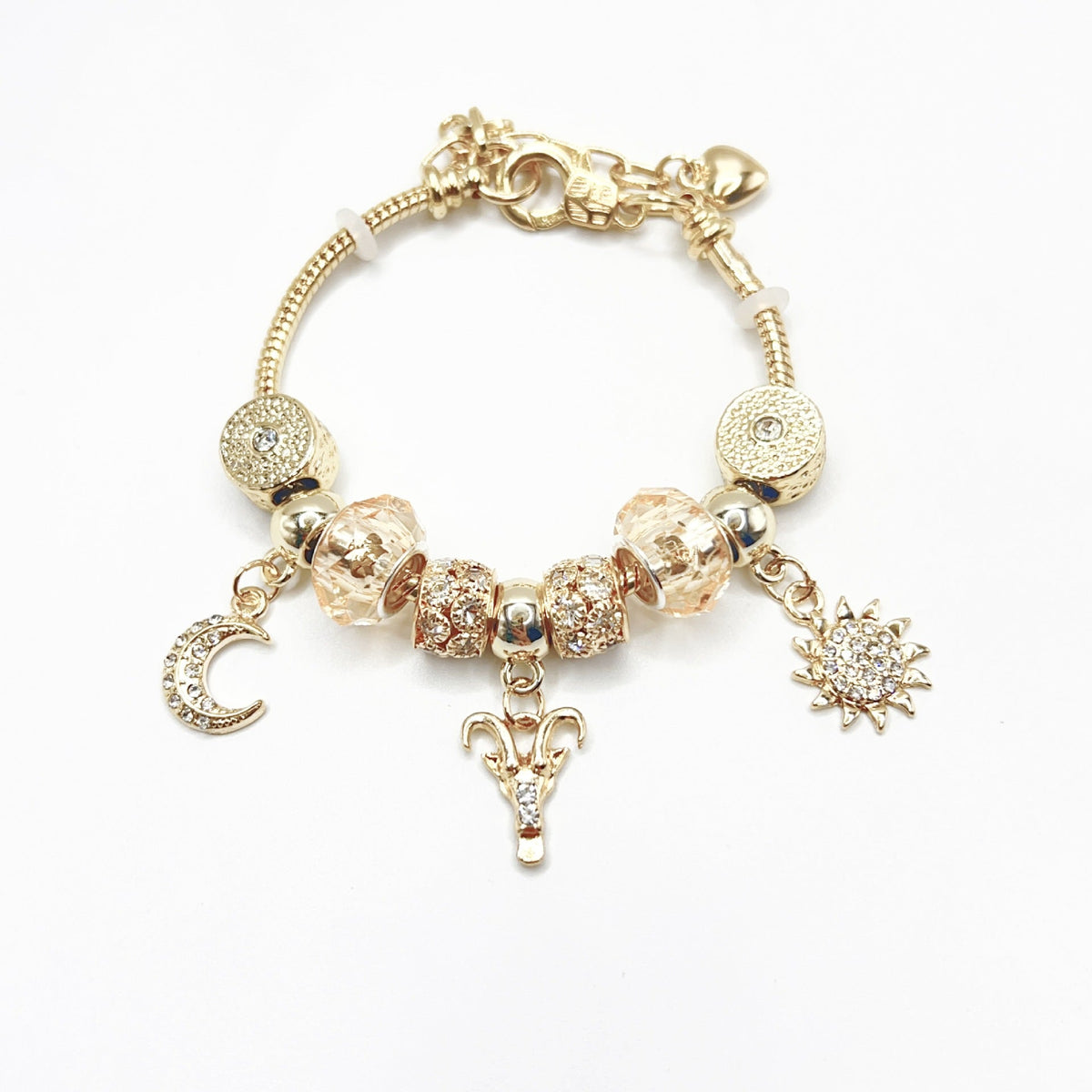 Golden Twelve Zodiac Sign Bracelet
