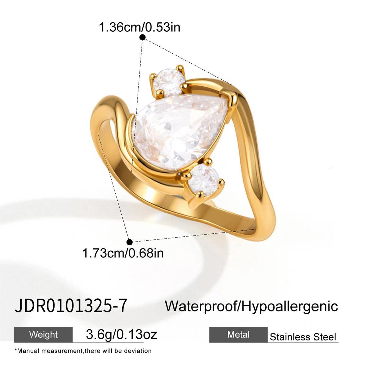 Geometric Zircon Ring Assortment
