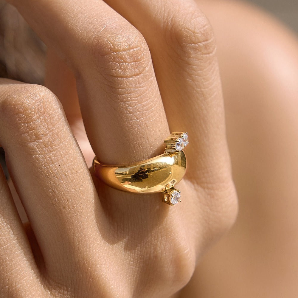 Open Zircon Ring Collection