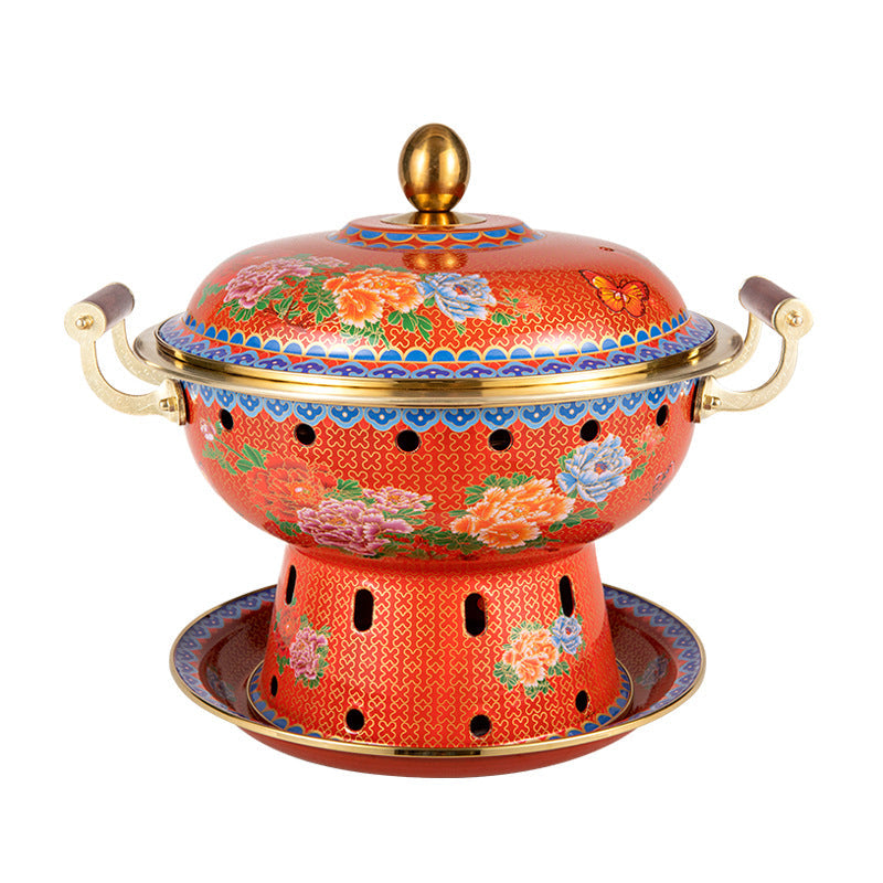 Pure Copper Enamel Copper Hot Pot Stove