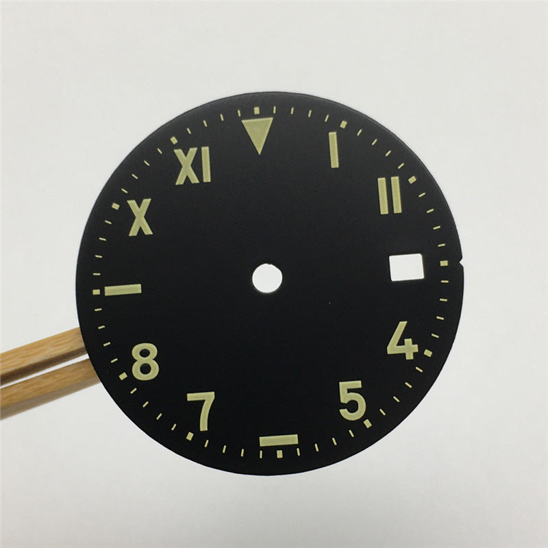 Modified Watch Dial With Luminous Numerals