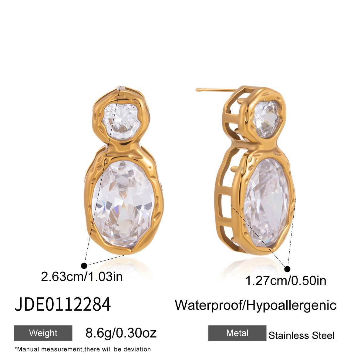 Zircon Earrings Ring Collection