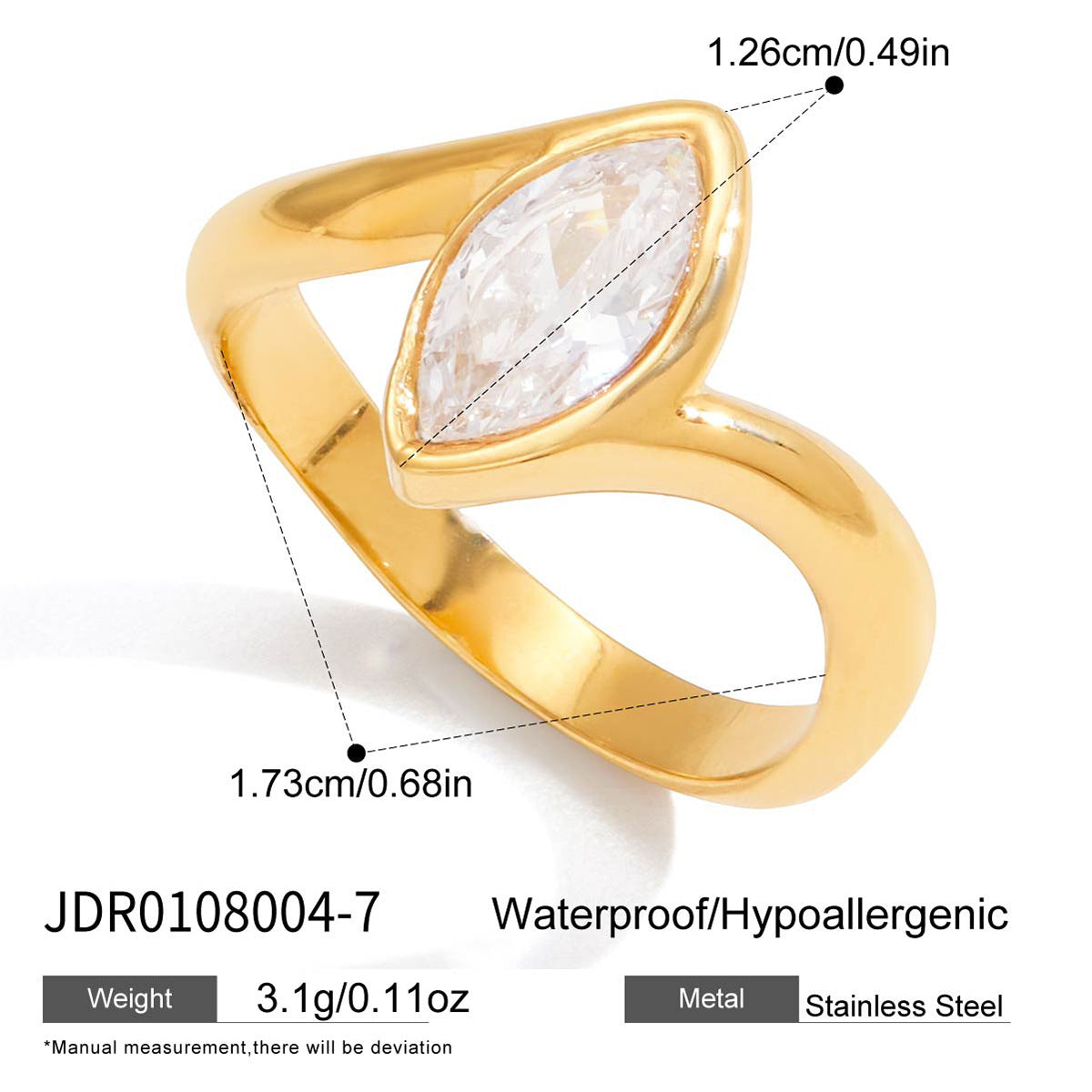 Geometric Zircon Ring Assortment
