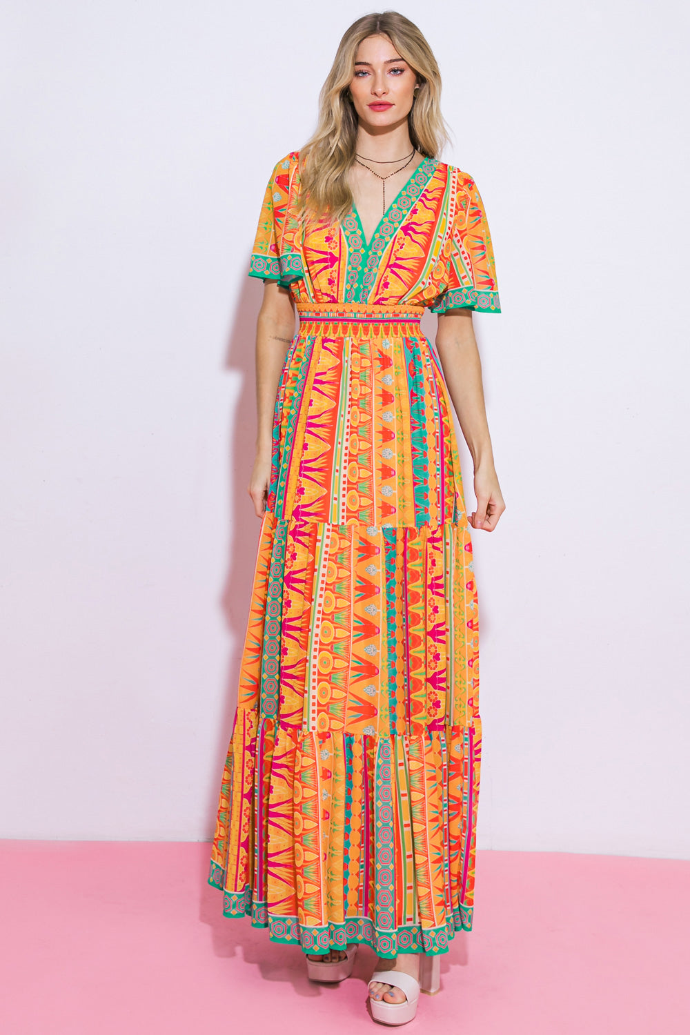 BE THAT GIRL WOVEN MAXI DRESS