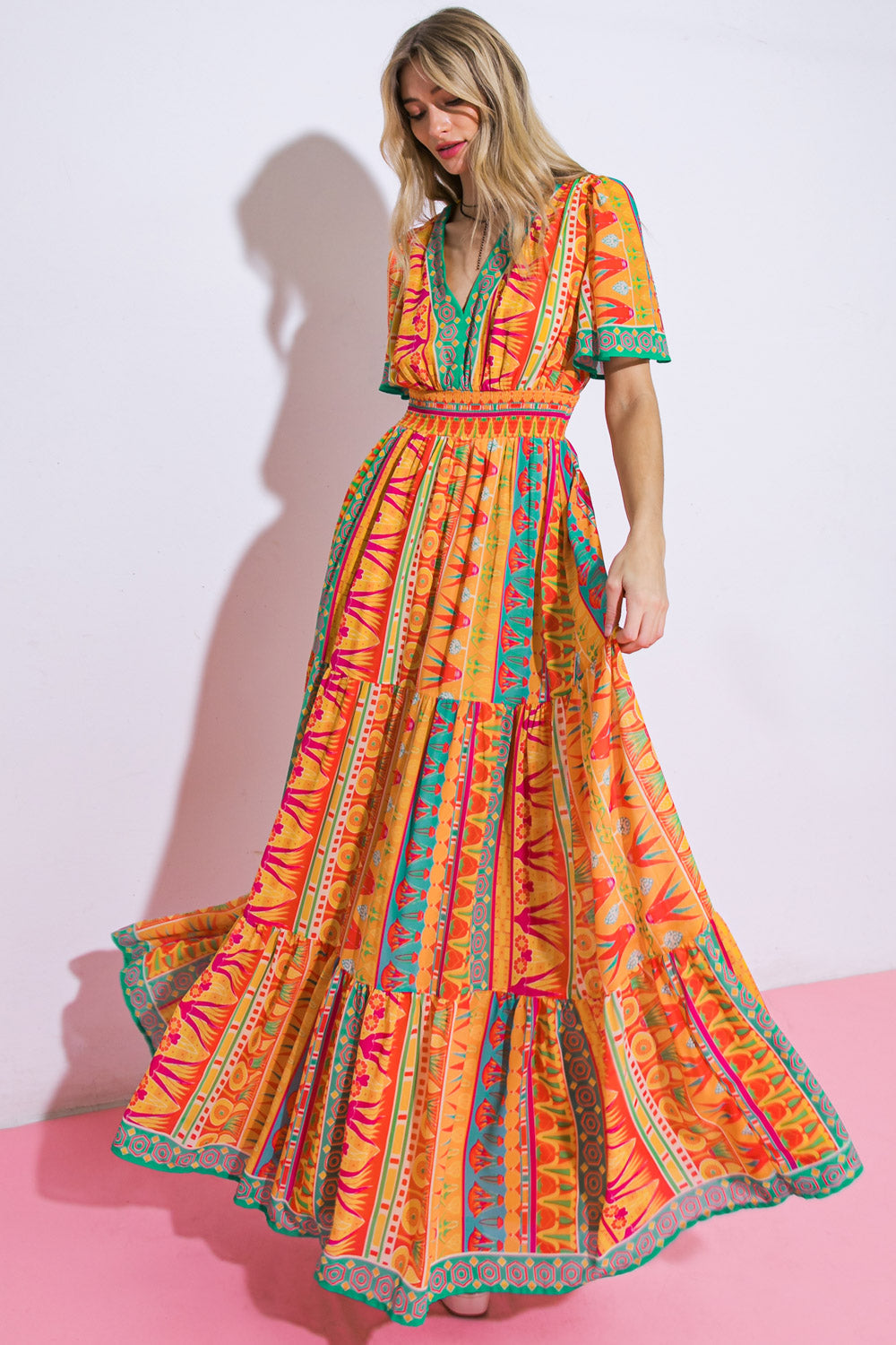 BE THAT GIRL WOVEN MAXI DRESS