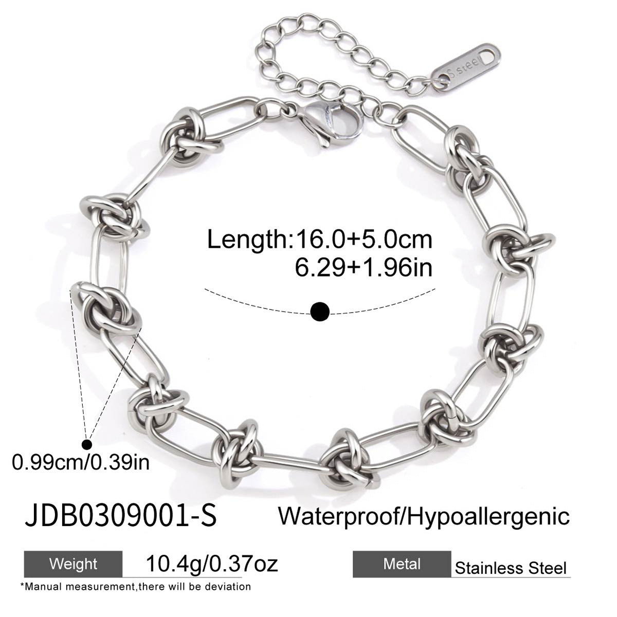 Silver Chain Bracelet and Necklace Collection