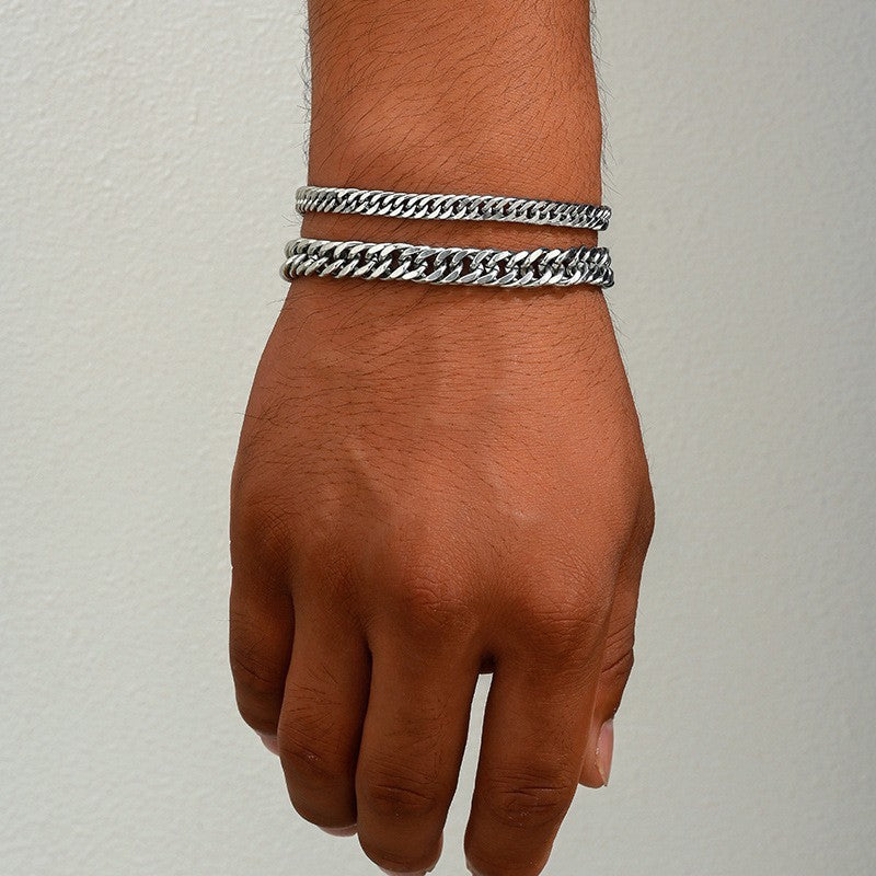 Stainless Steel European And American-style Mens And Womens Bracelet