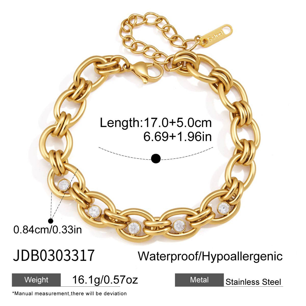 Zircon Chain Jewelry Collection