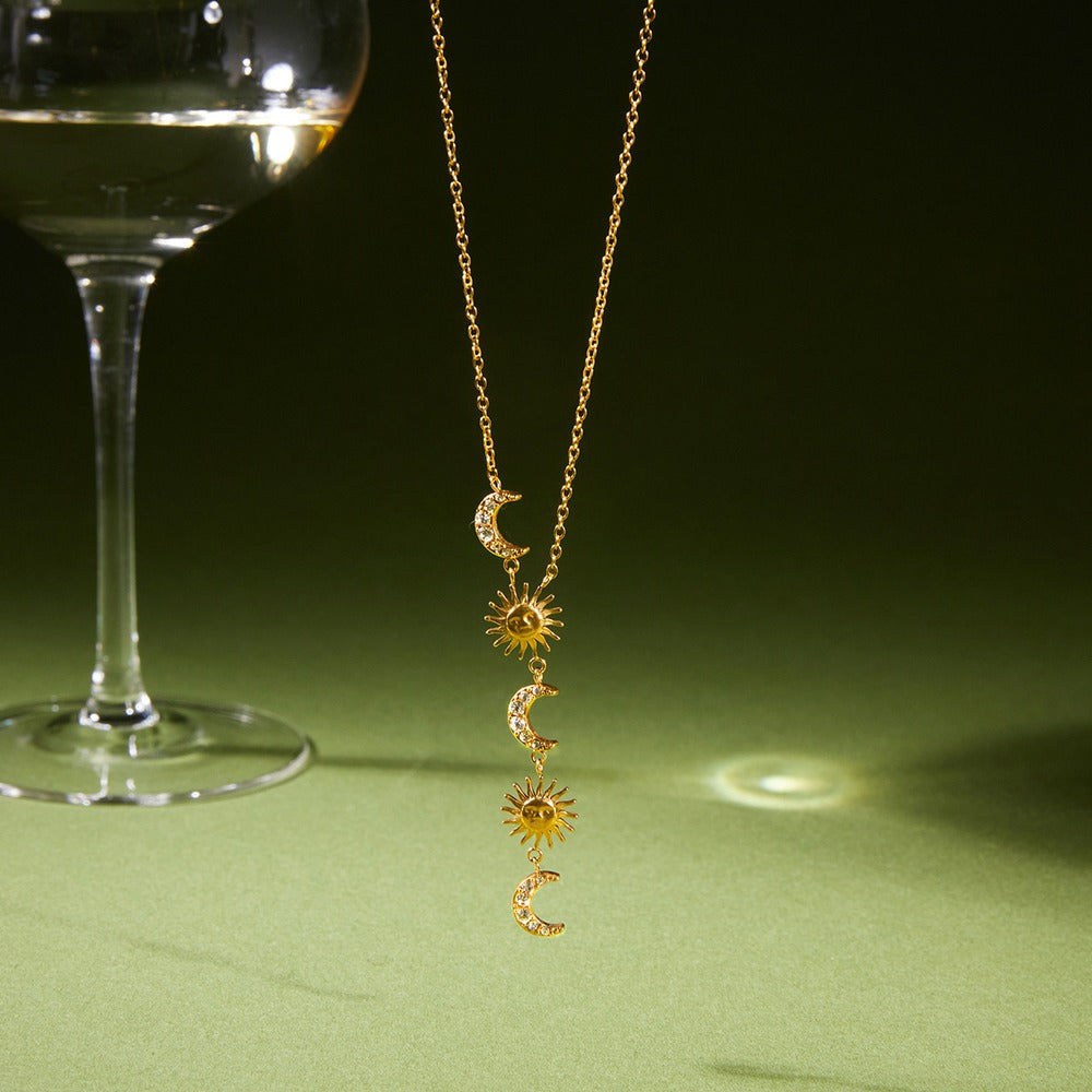 Sun Moon Y Necklace Collection