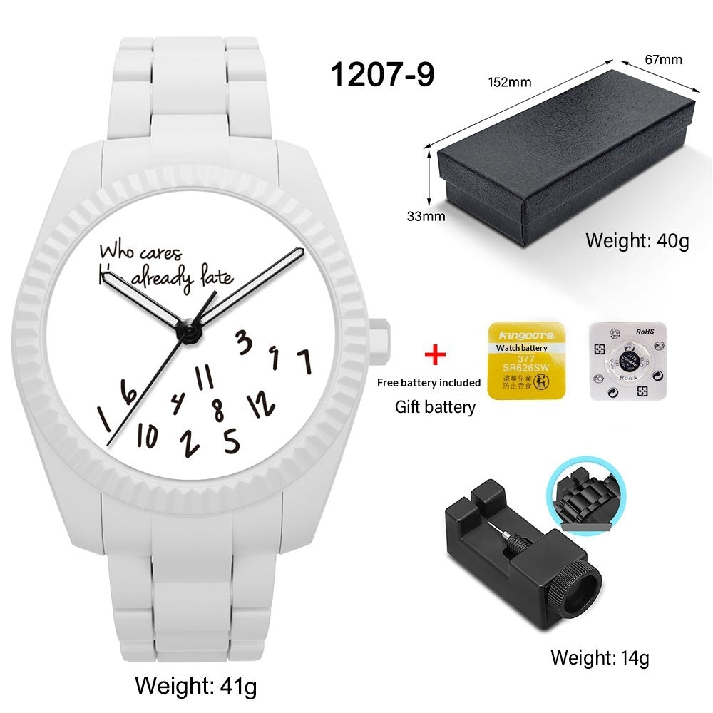 New Mens Watch Stylish Business-oriented Design With A Large Dial