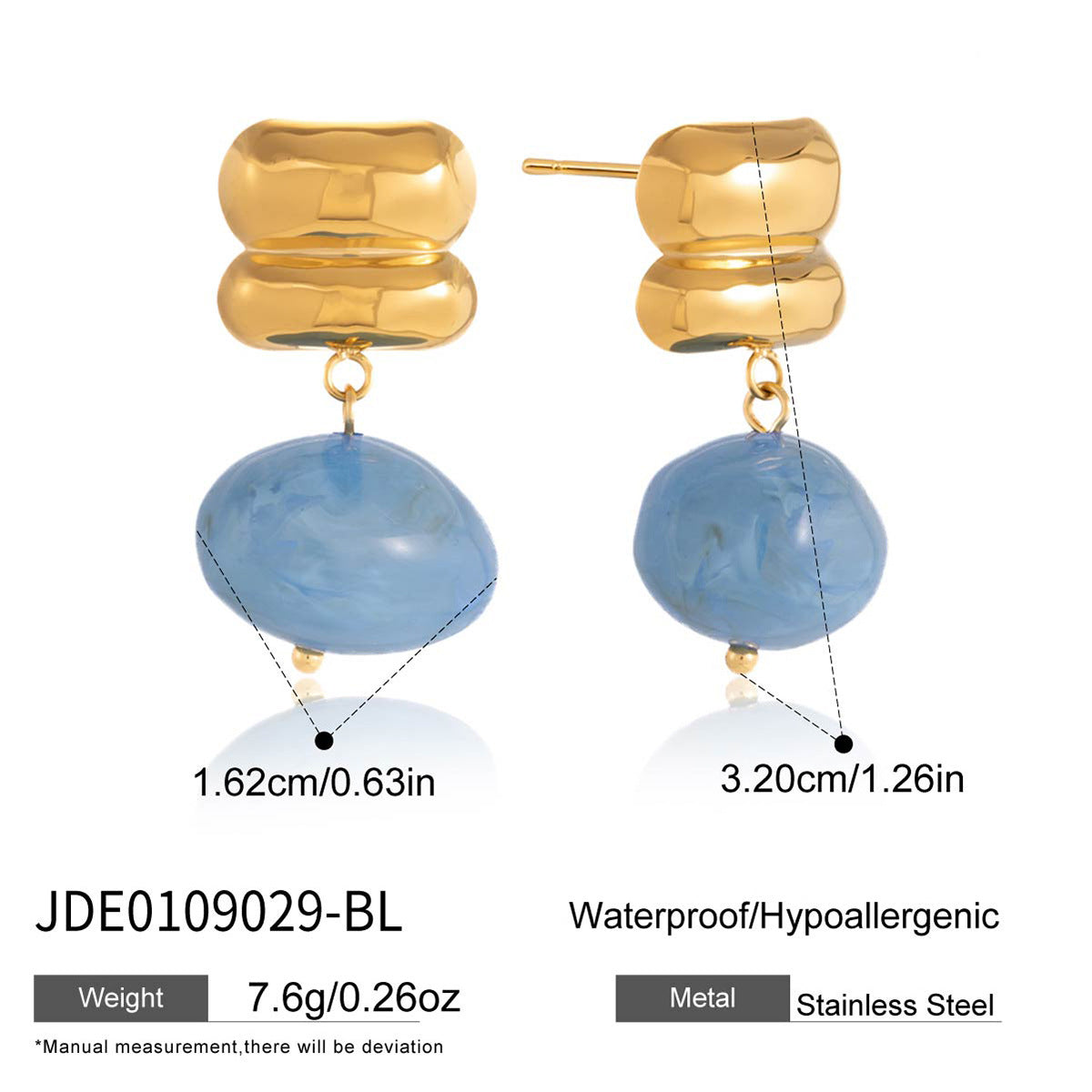 Resin Drop Earrings Collection