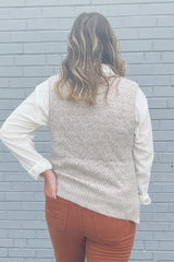 Snuggly Sandstone Sweater Vest