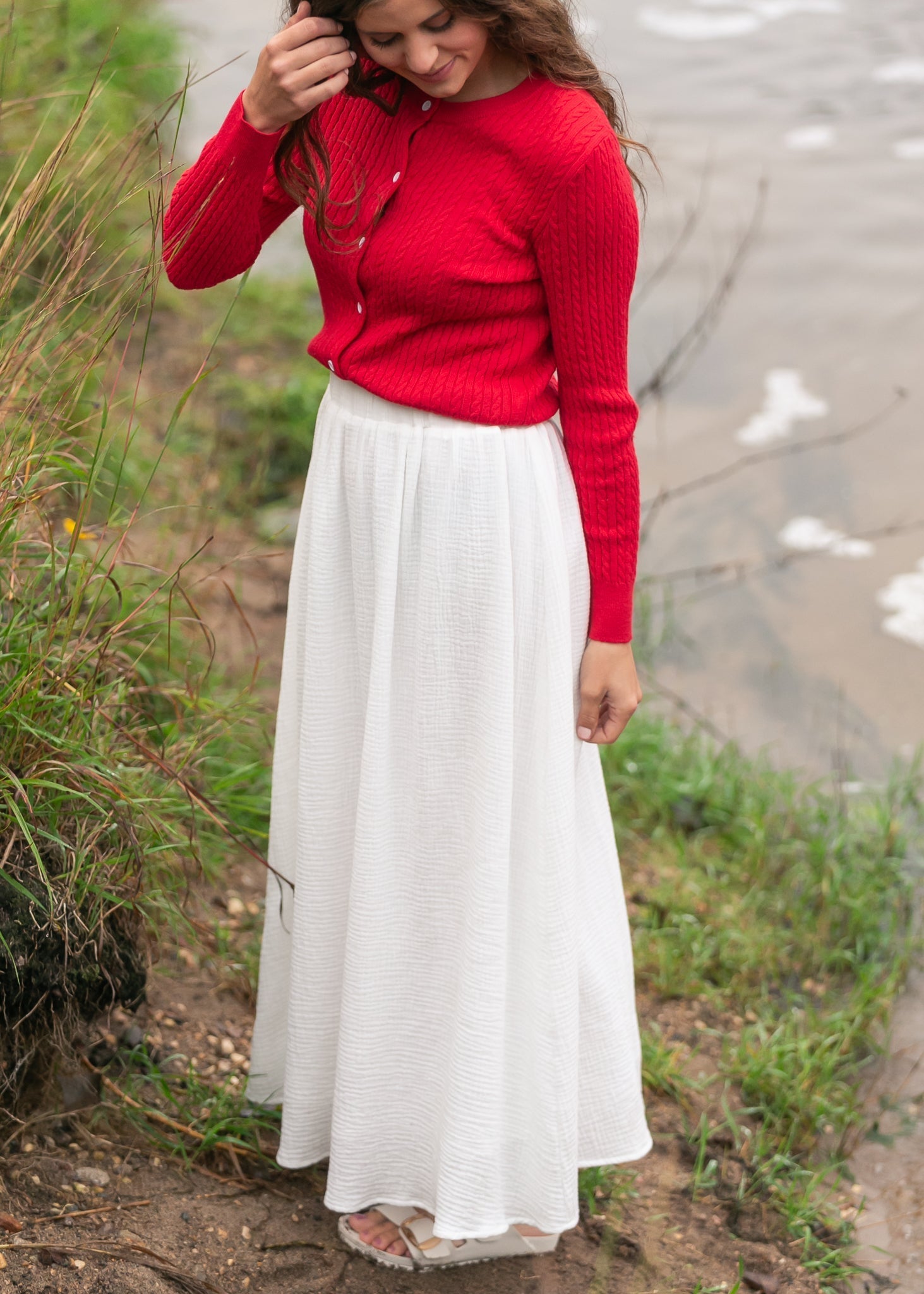 Kalani Cotton Gauze Maxi Skirt