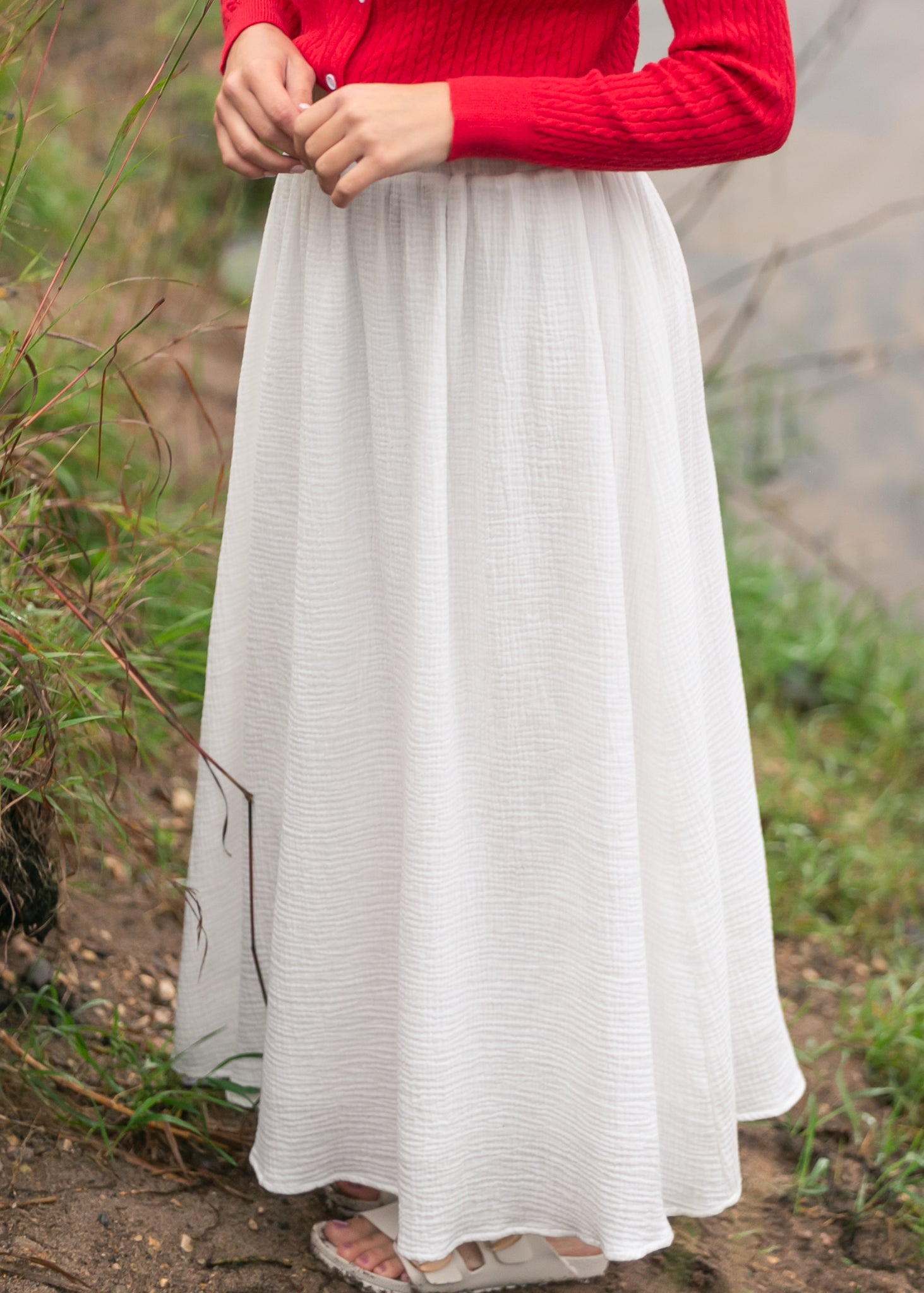 Kalani Cotton Gauze Maxi Skirt