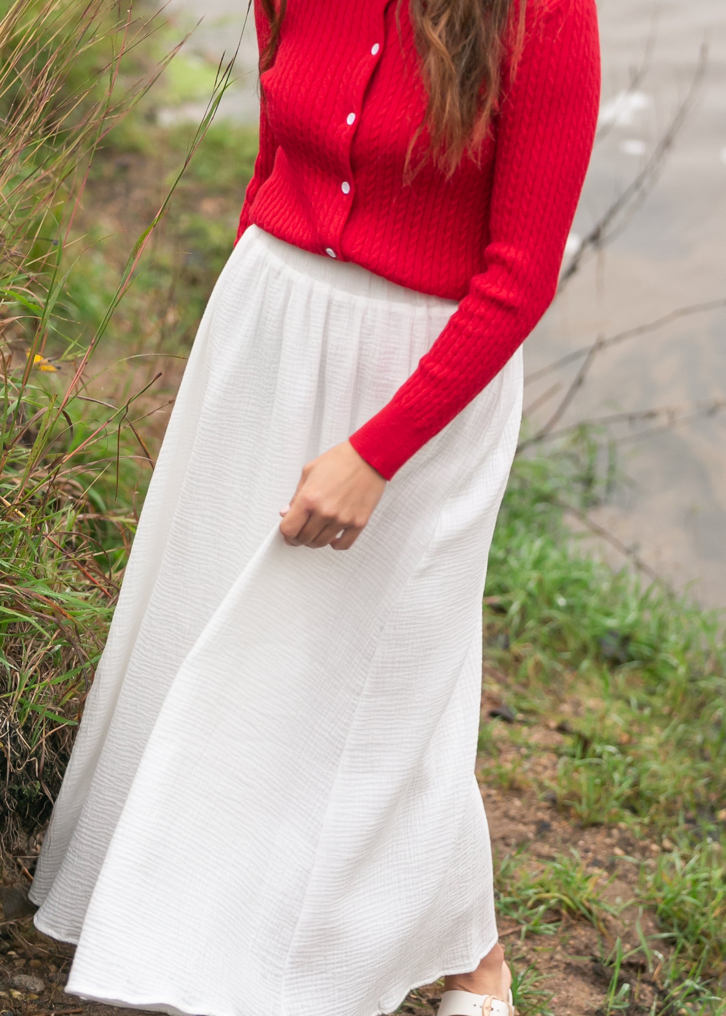 Kalani Cotton Gauze Maxi Skirt