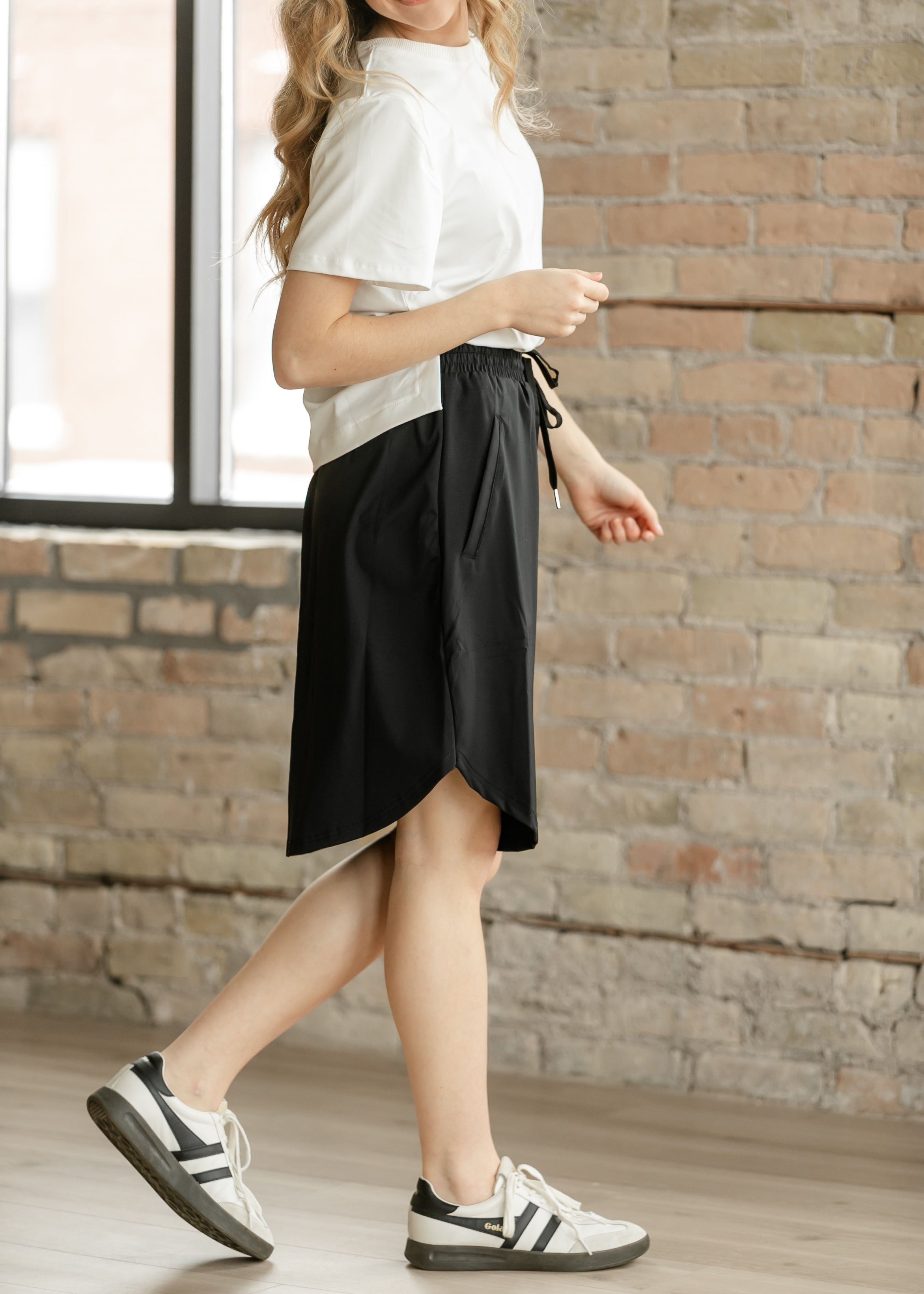 Kenedi Black Athletic Sport Skirt