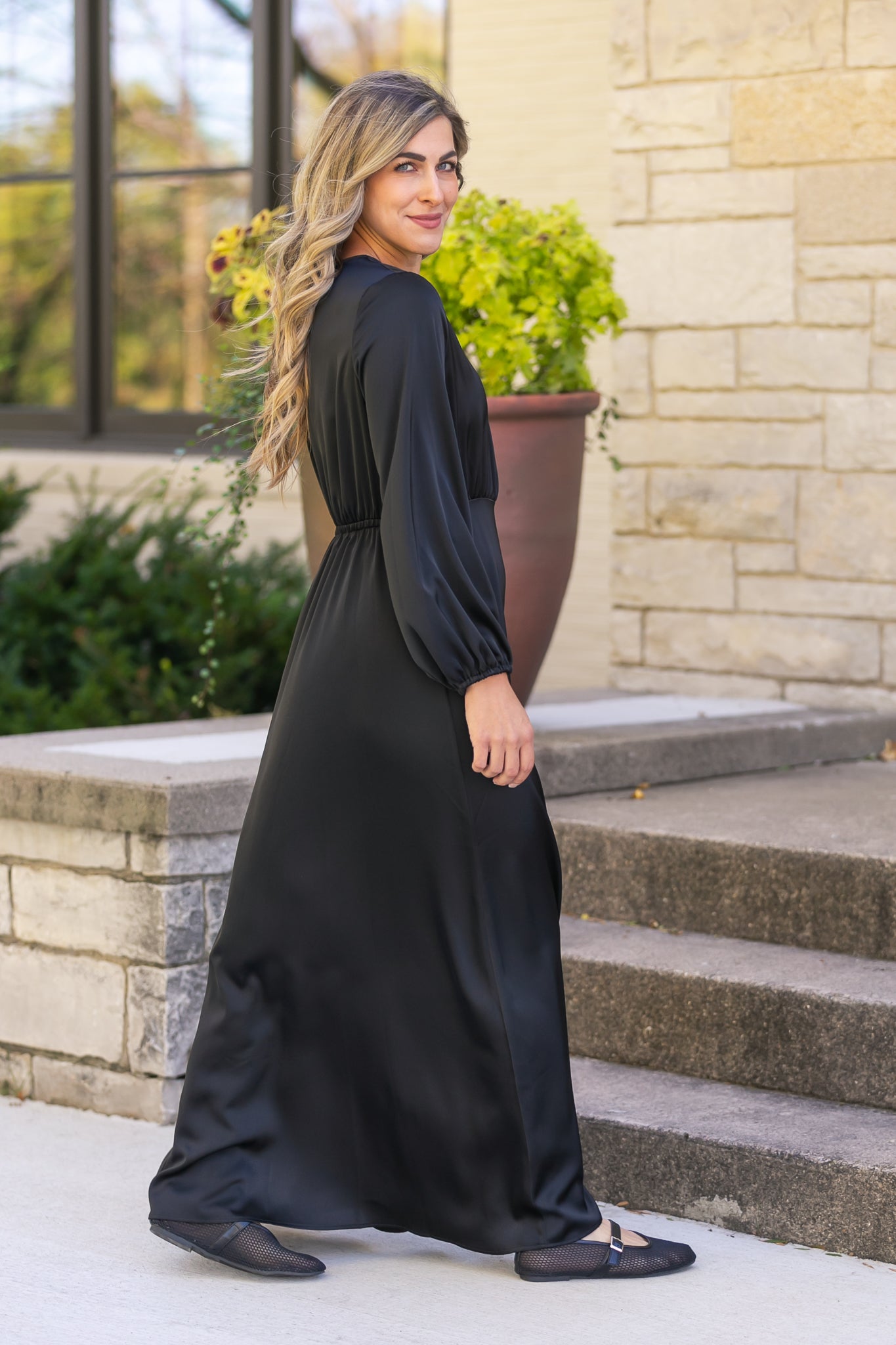 Muriel Satin Maxi Dress - FINAL SALE