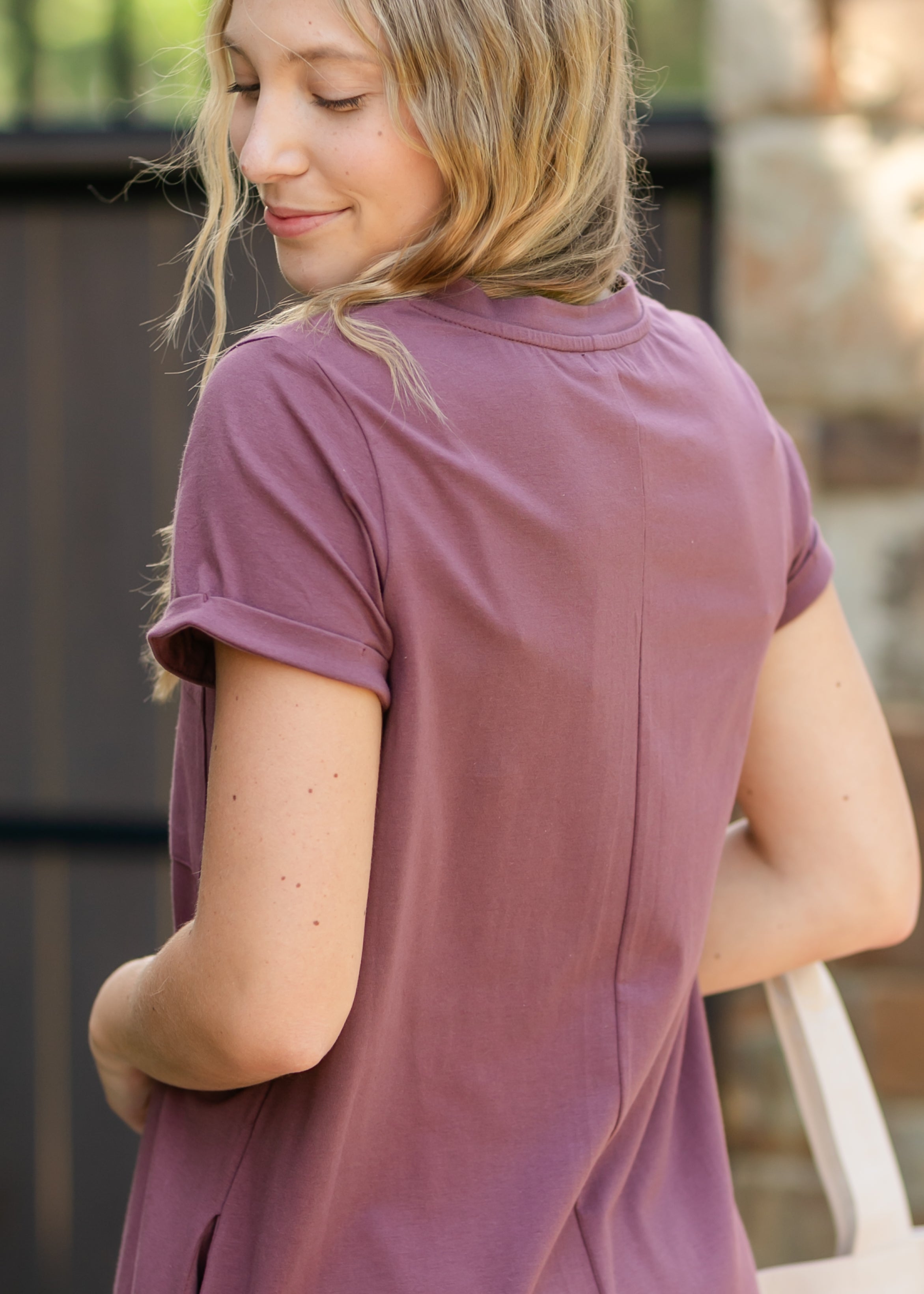 Finley V-neck T-shirt Dress