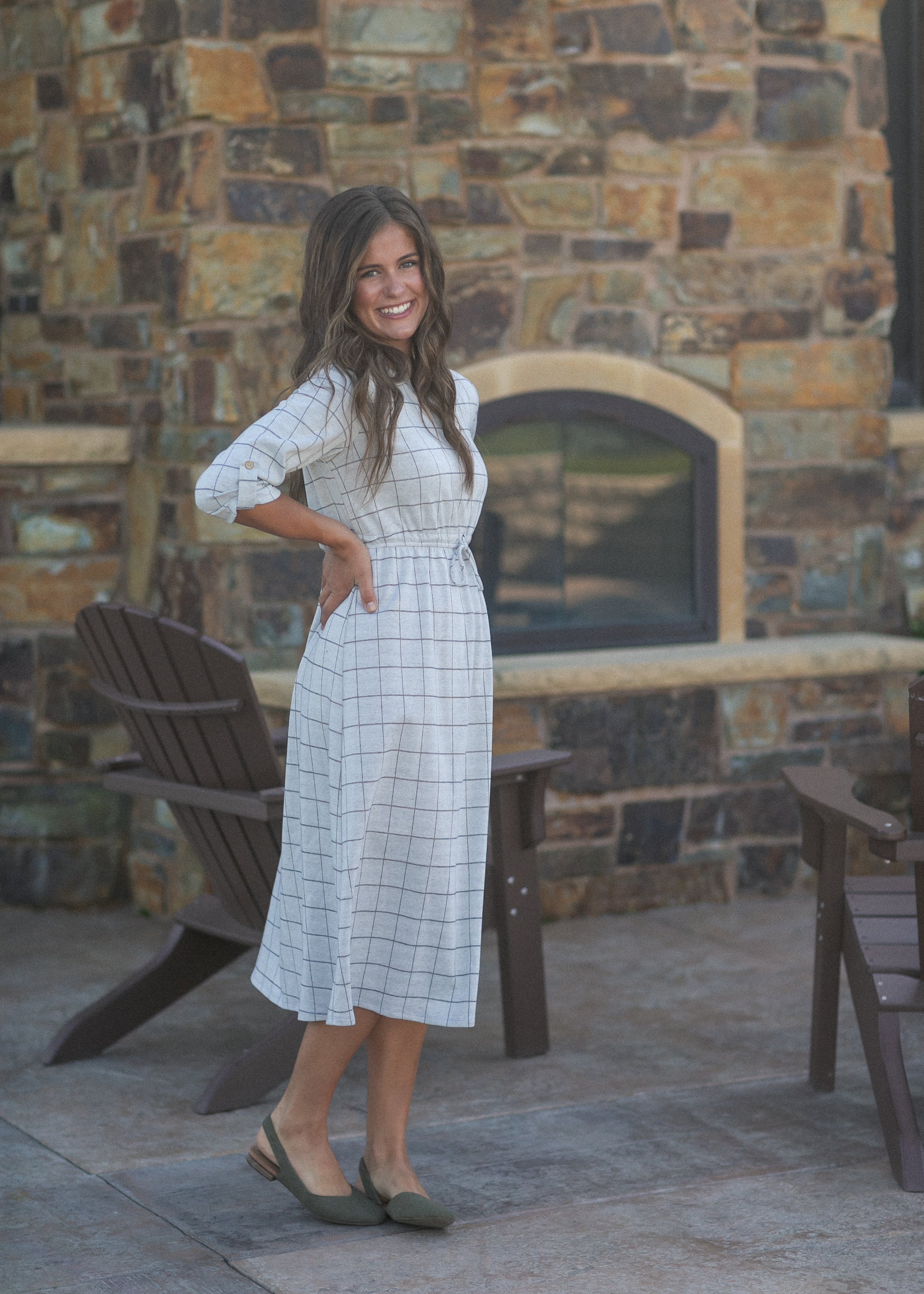 Monica Tie Waist Midi Dress