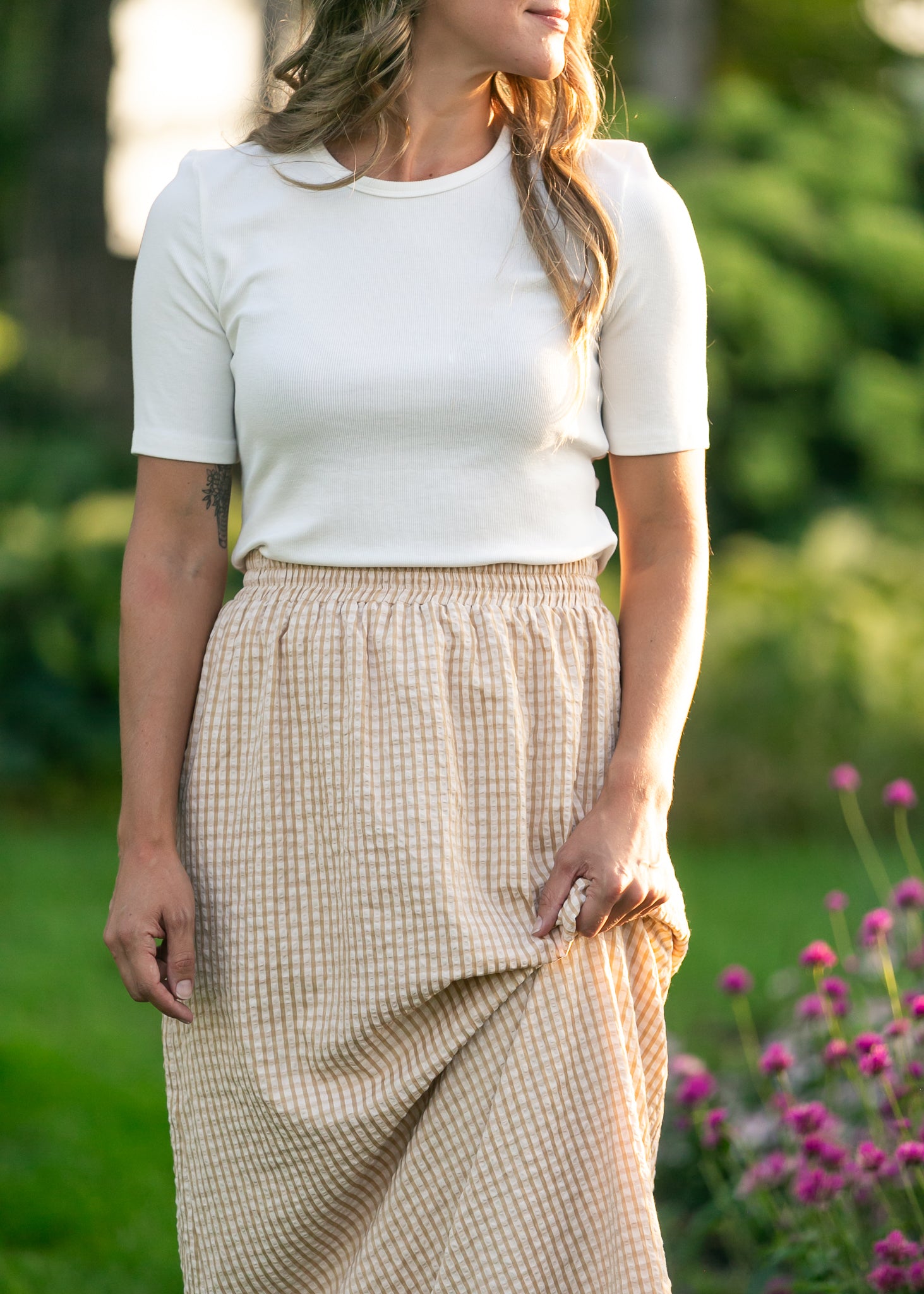 Rayne Modern Gingham Maxi Skirt