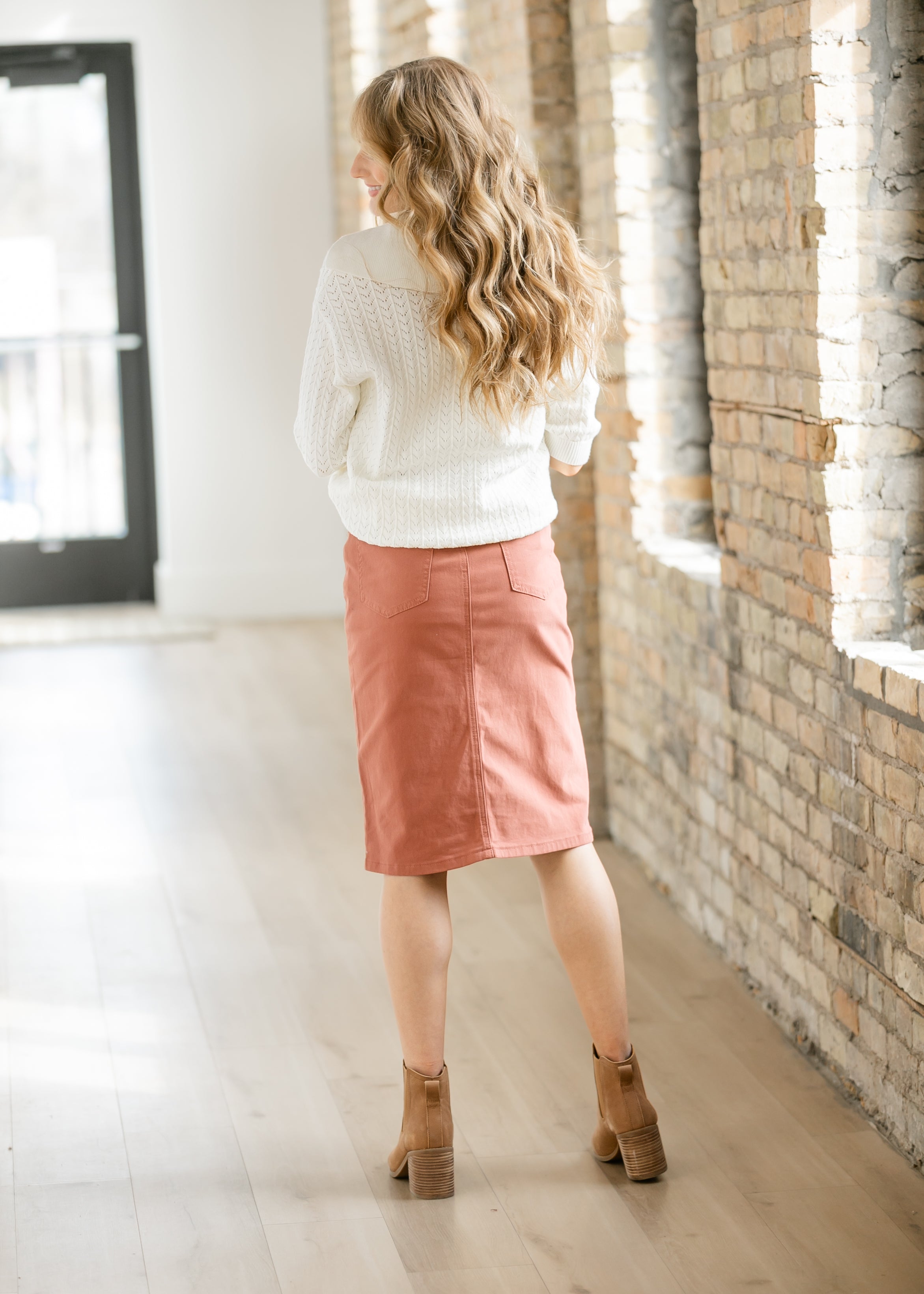 Remi Sienna Denim Midi Skirt - FINAL SALE
