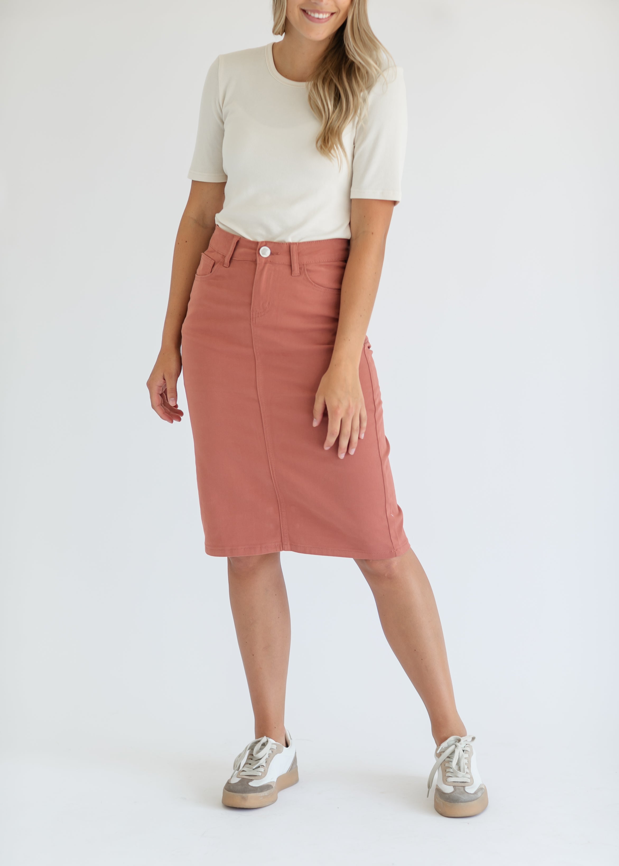Remi Sienna Denim Midi Skirt - FINAL SALE
