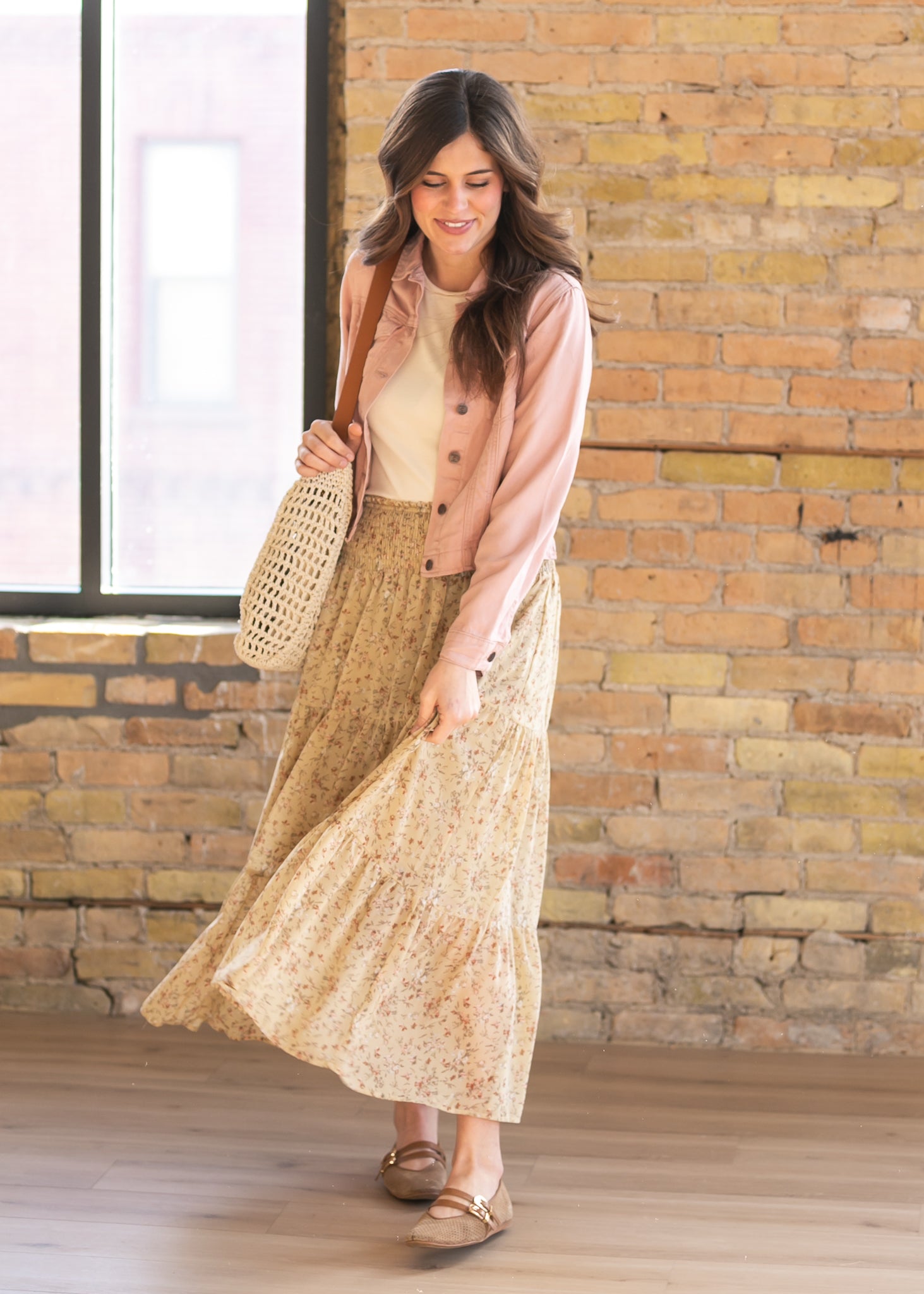 Shea Blush Lightweight Denim Jacket