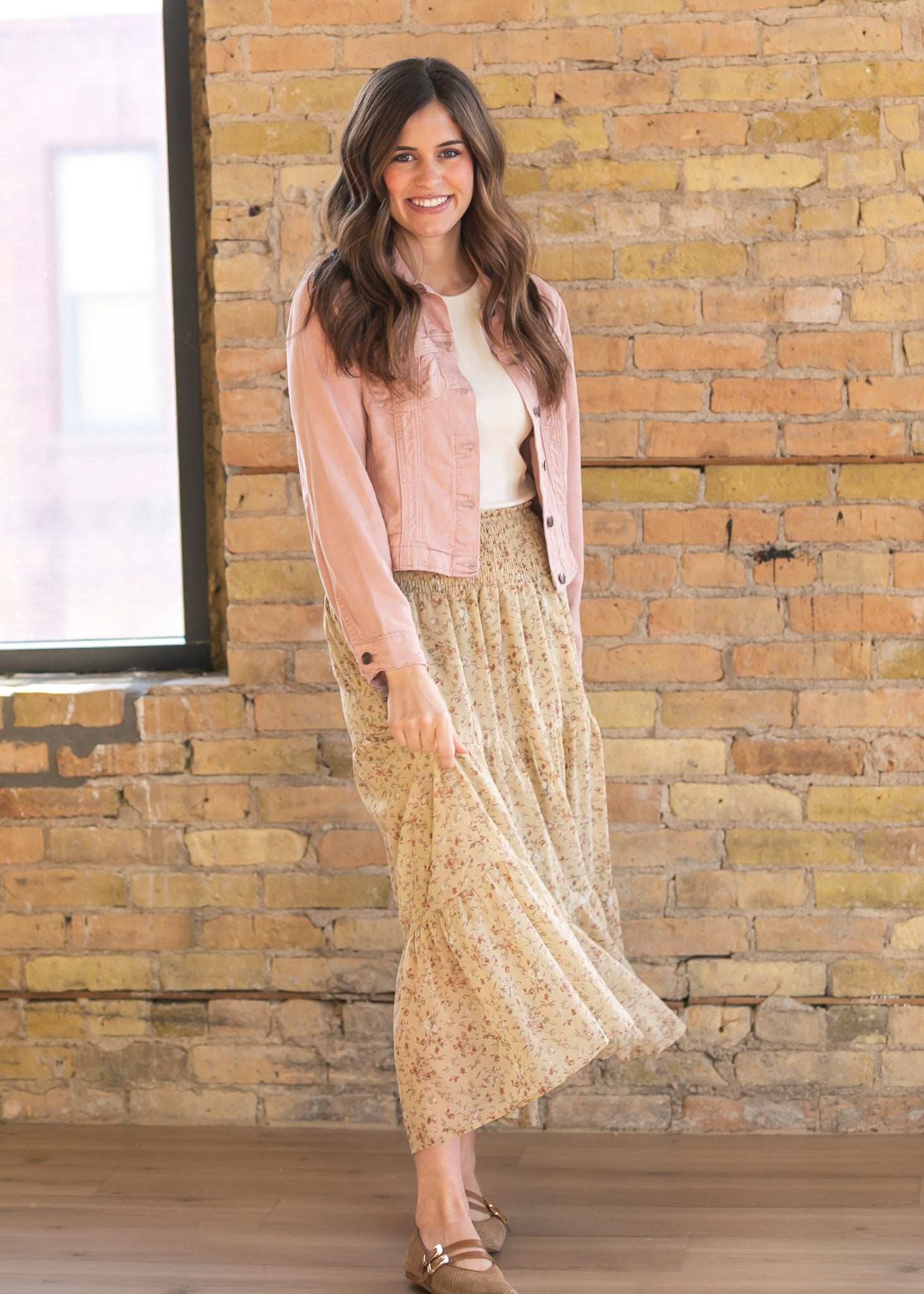 Shea Blush Lightweight Denim Jacket