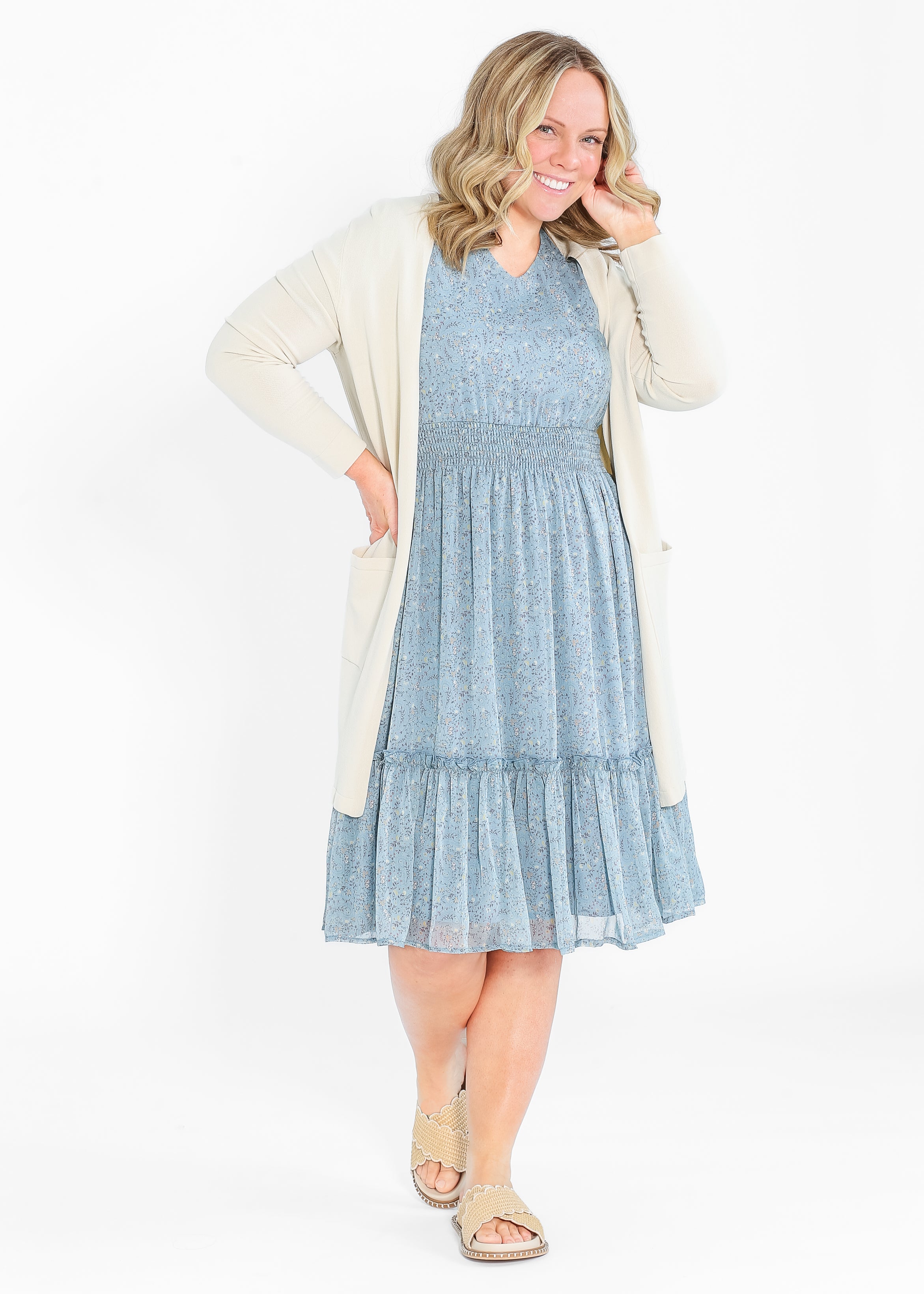 Sophie Floral Midi Dress - FINAL SALE