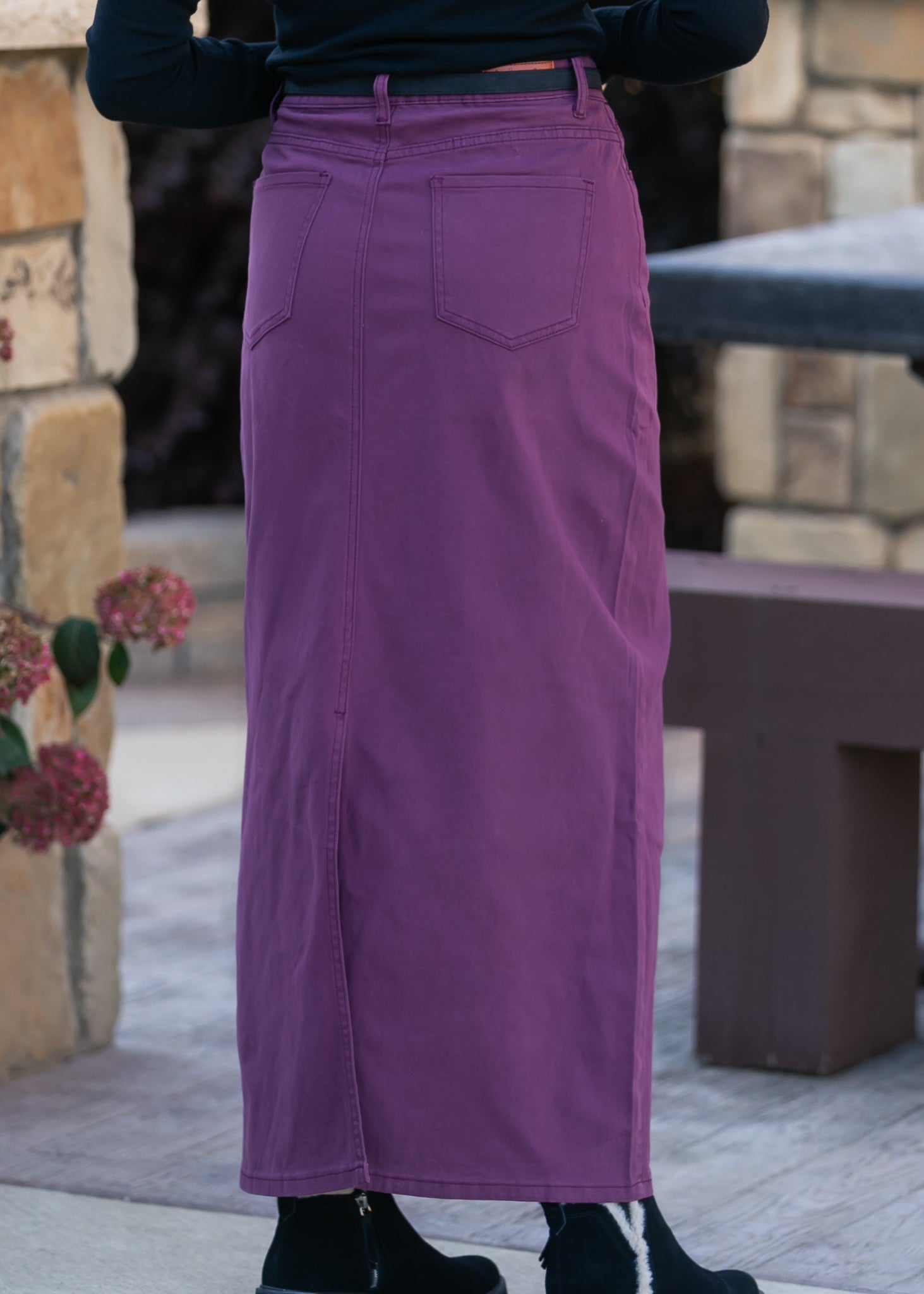 Stella Orchid Denim Maxi Skirt - FINAL SALE