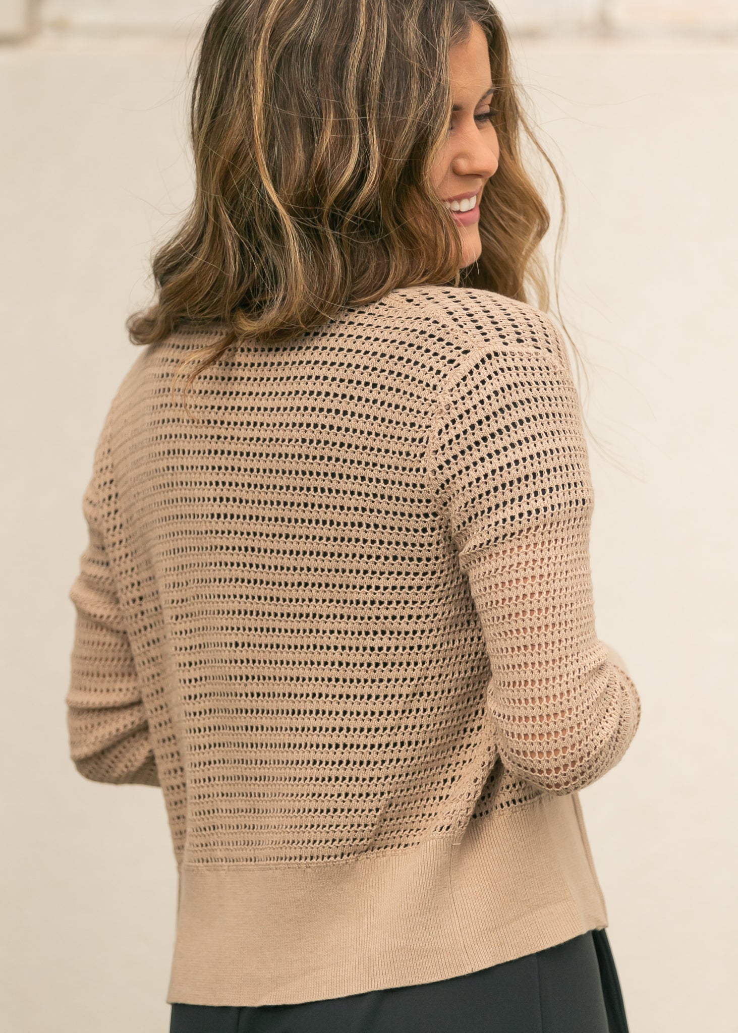 Tate Crochet Open Knit Cardigan