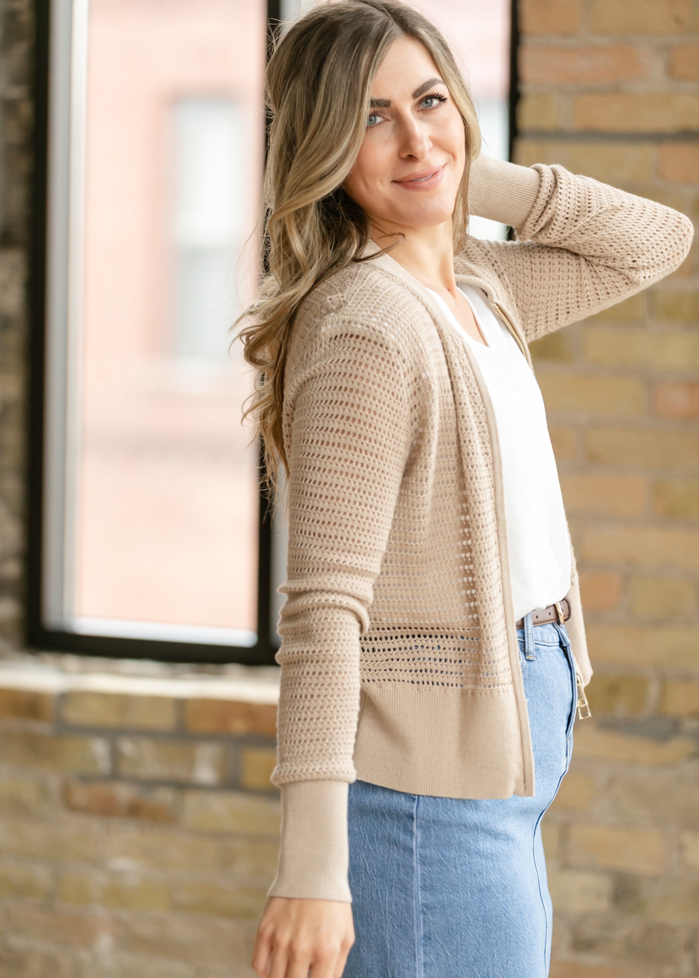 Tate Crochet Open Knit Cardigan