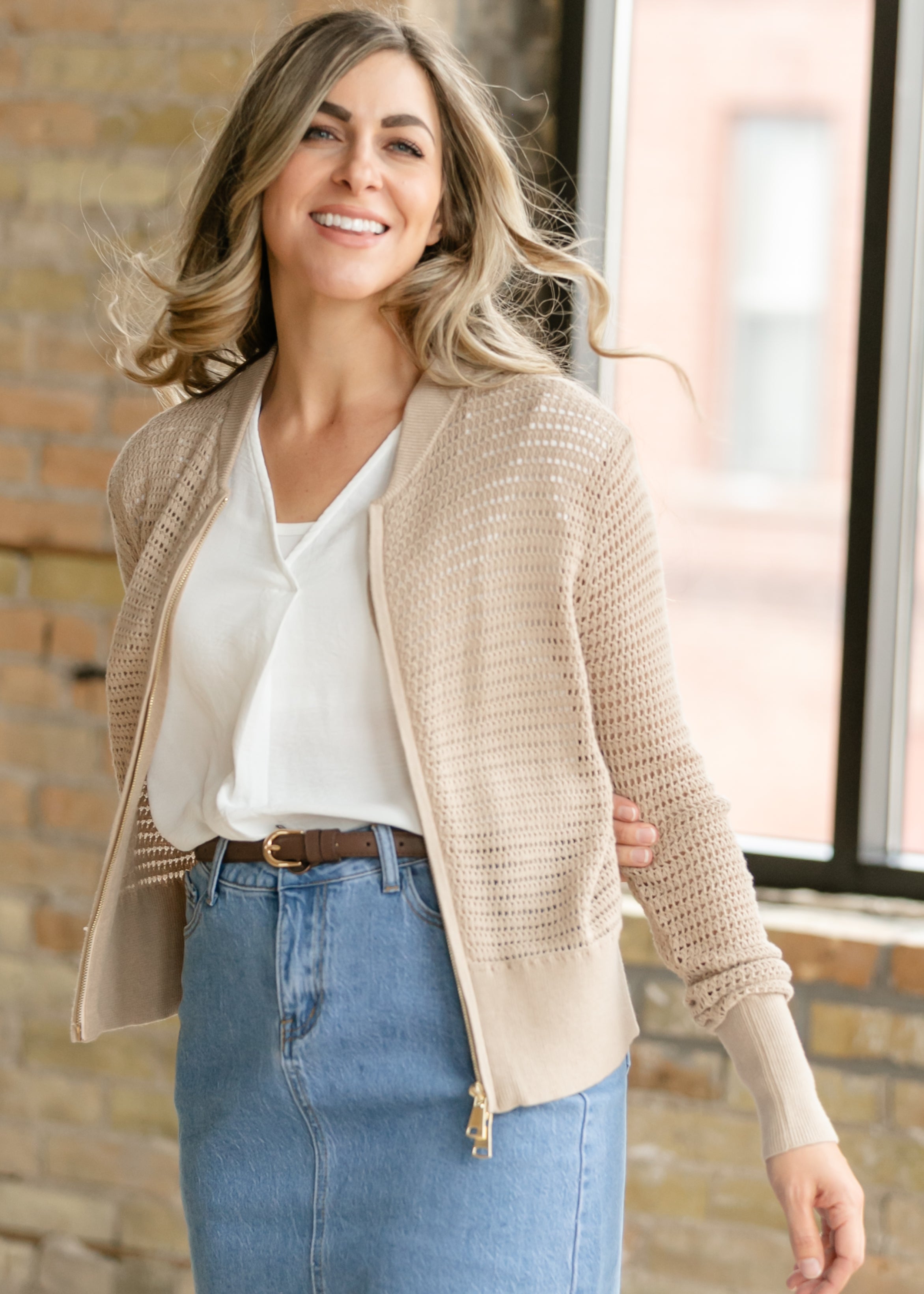Tate Crochet Open Knit Cardigan