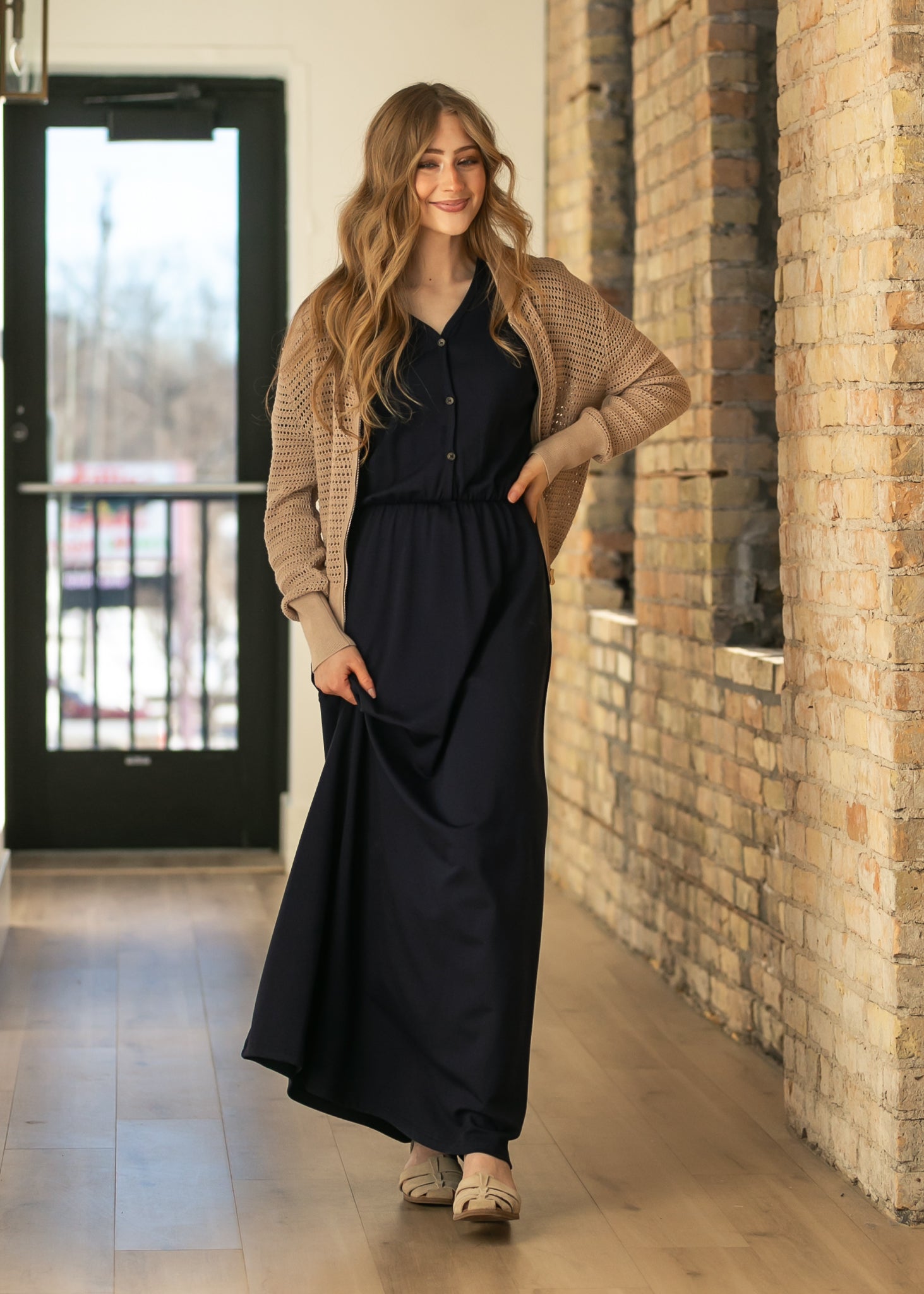 Tate Crochet Open Knit Cardigan