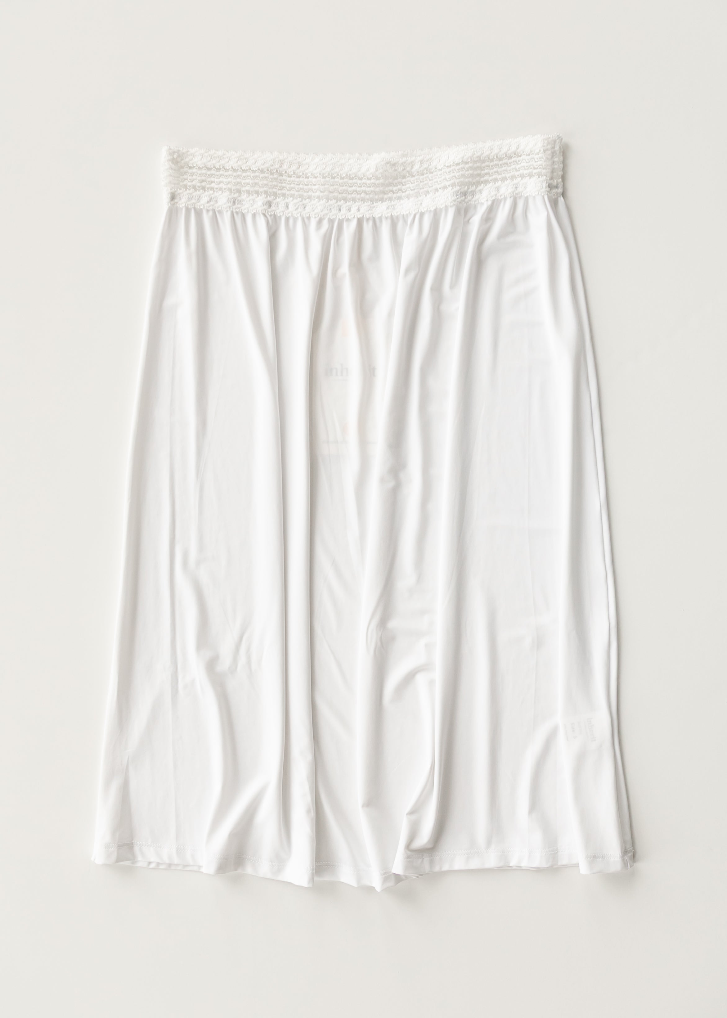 Women's White Half Slip