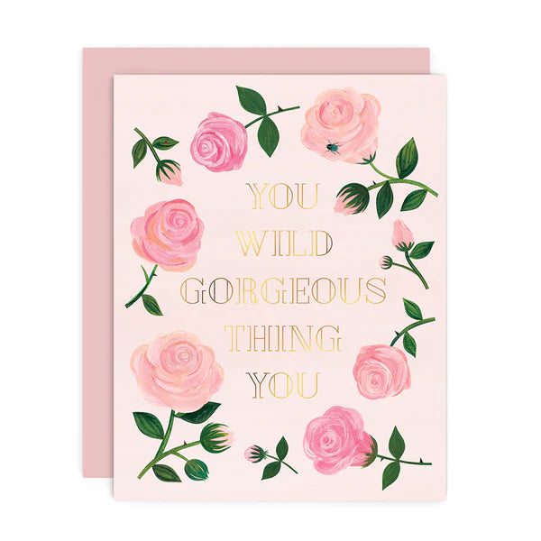 Gold Foil Greeting Card