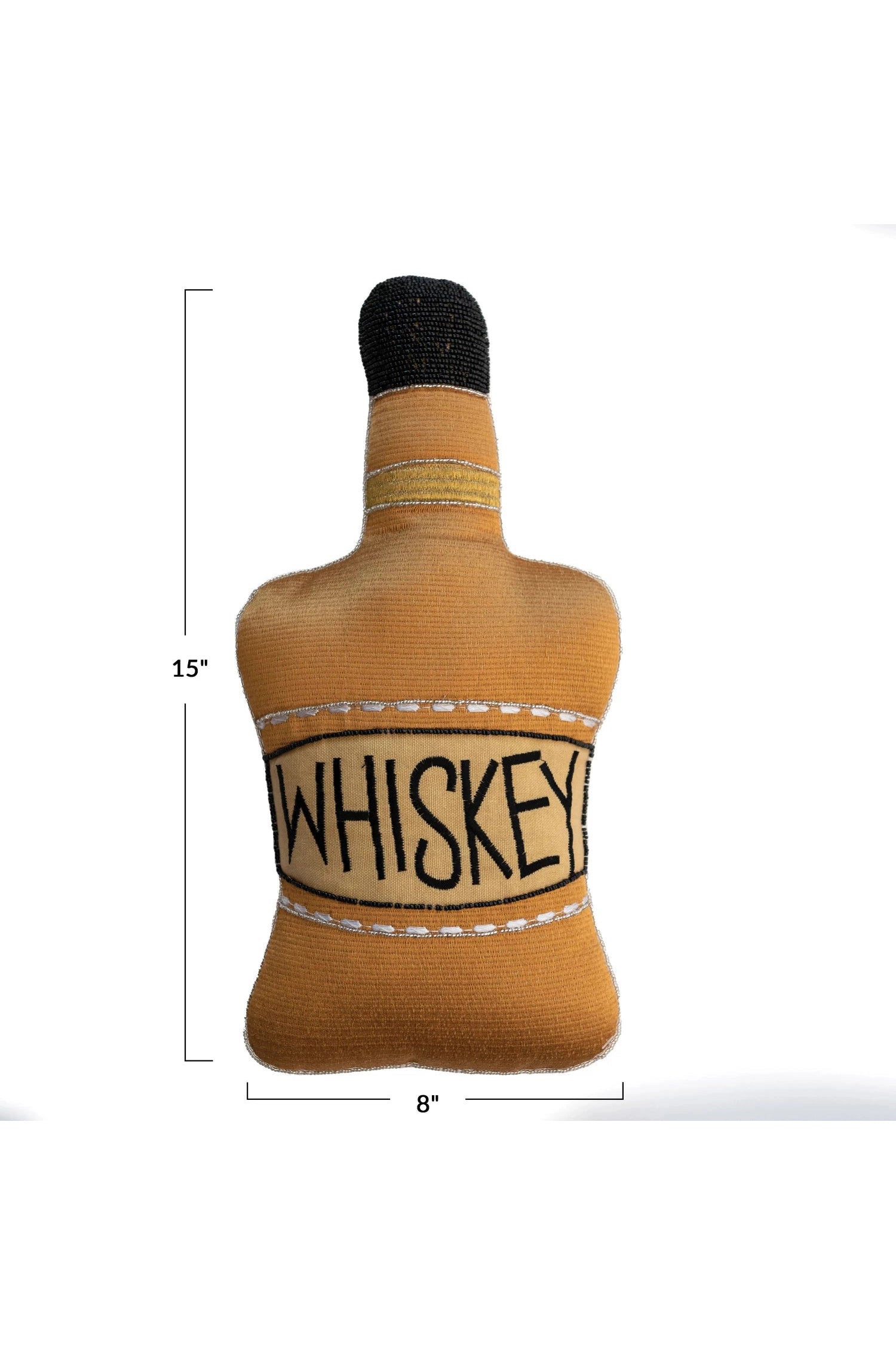 Whiskey Embroidered Pillow